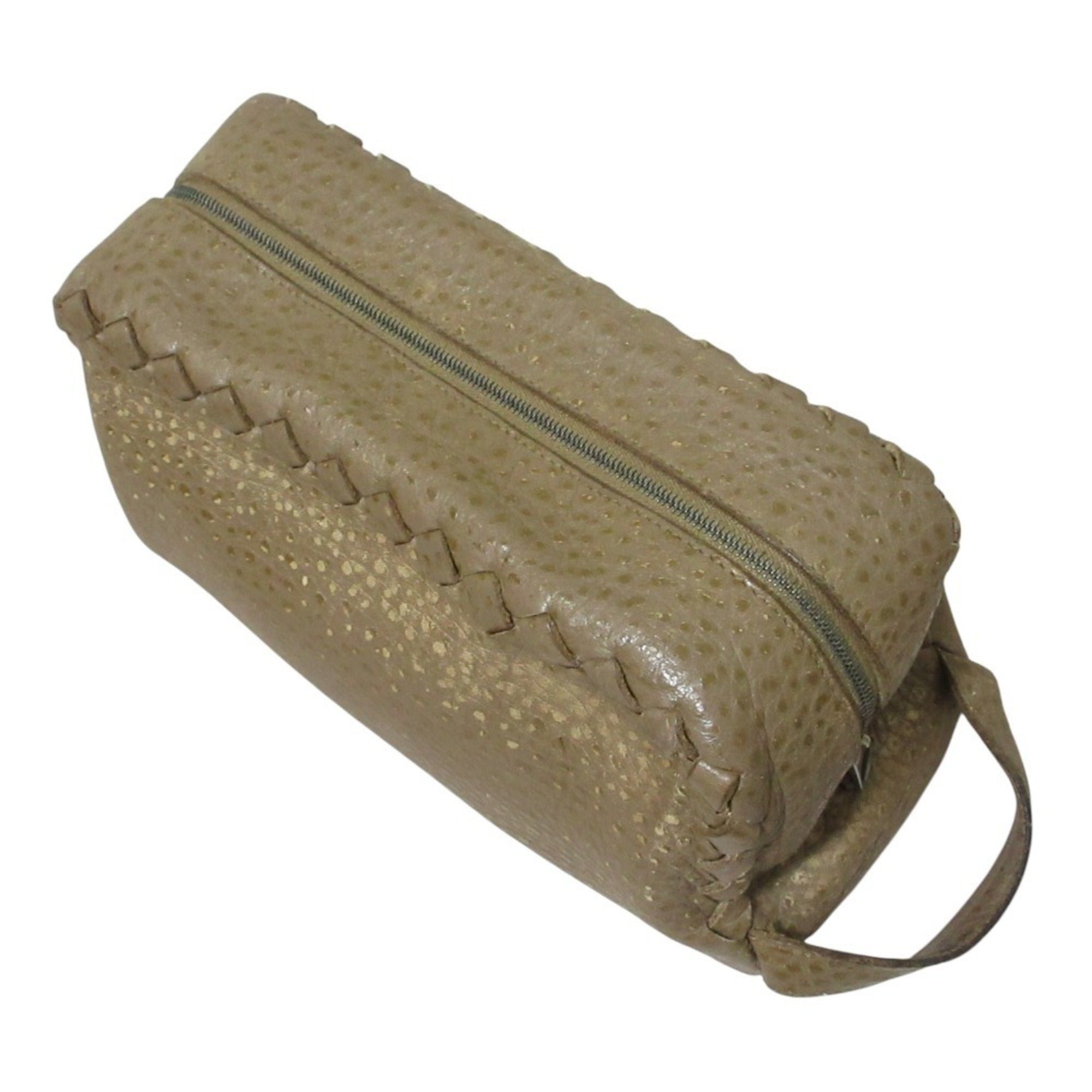 Bottega Veneta Brown Leather Clutch Bag (Pre-Owned)