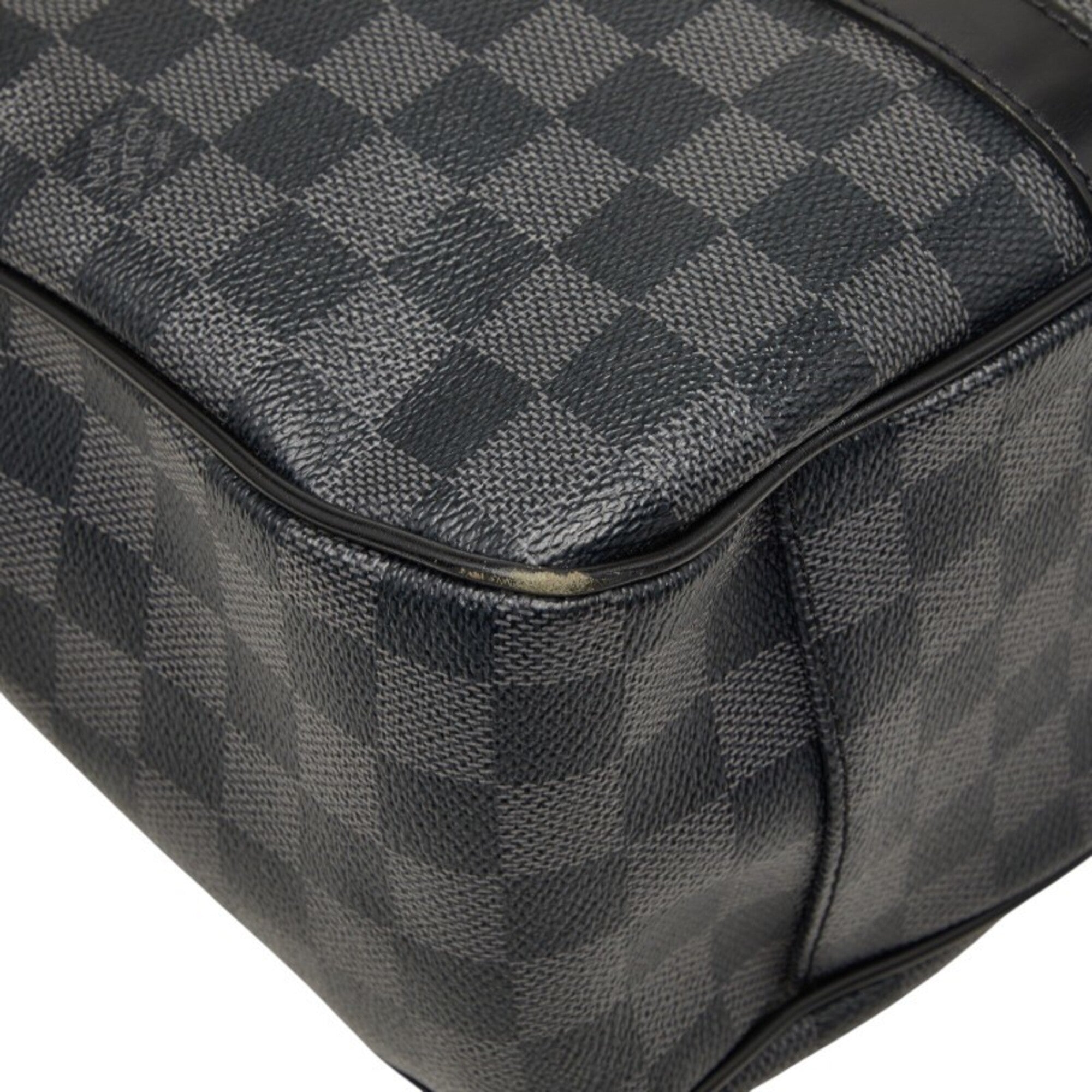 Louis Vuitton Damier Graphite Black Gray Pvc Leather Shoulder Bag (Pre-Owned)