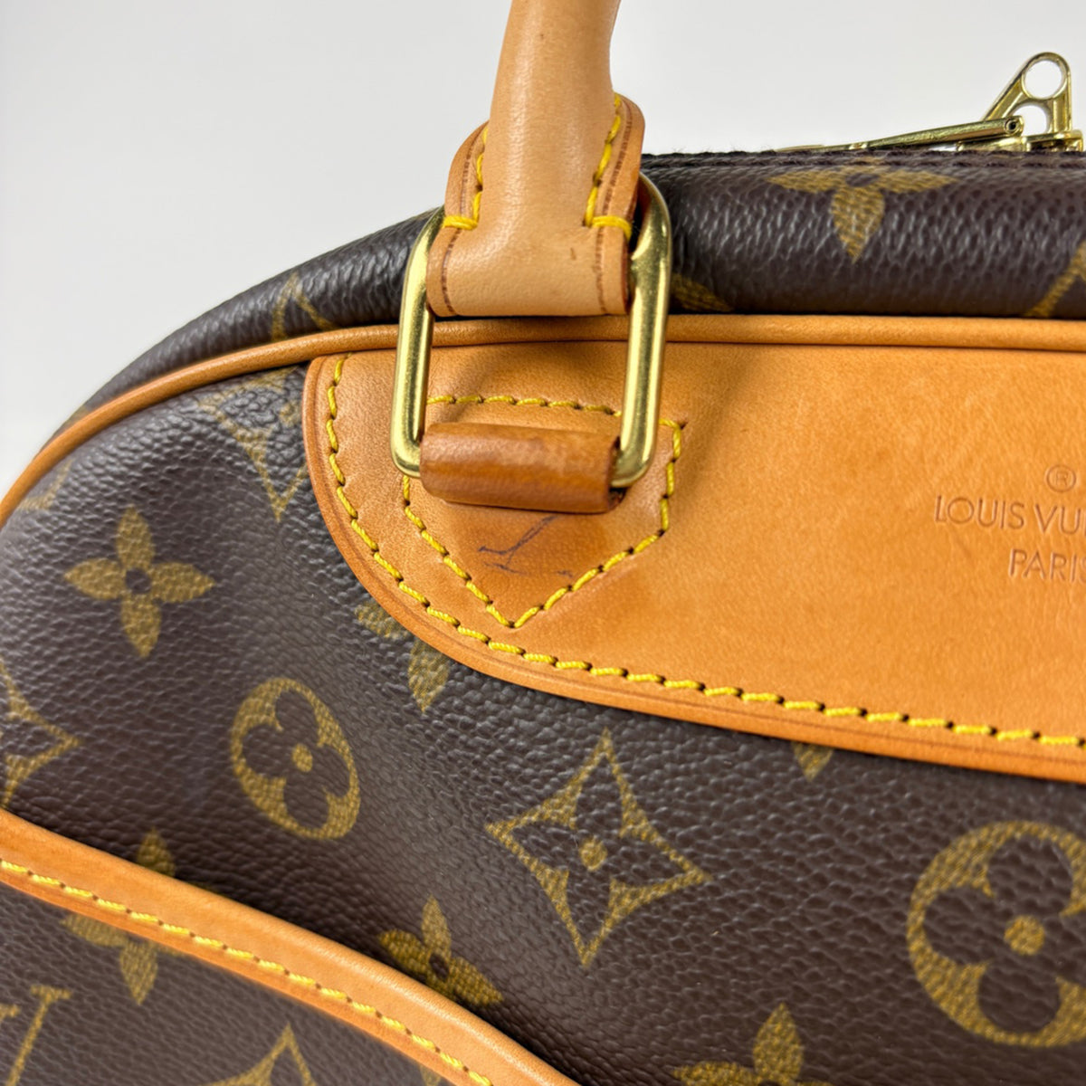 Louis Vuitton Brown Monogram Monogram Boston Bag Handbag (Pre-Owned)