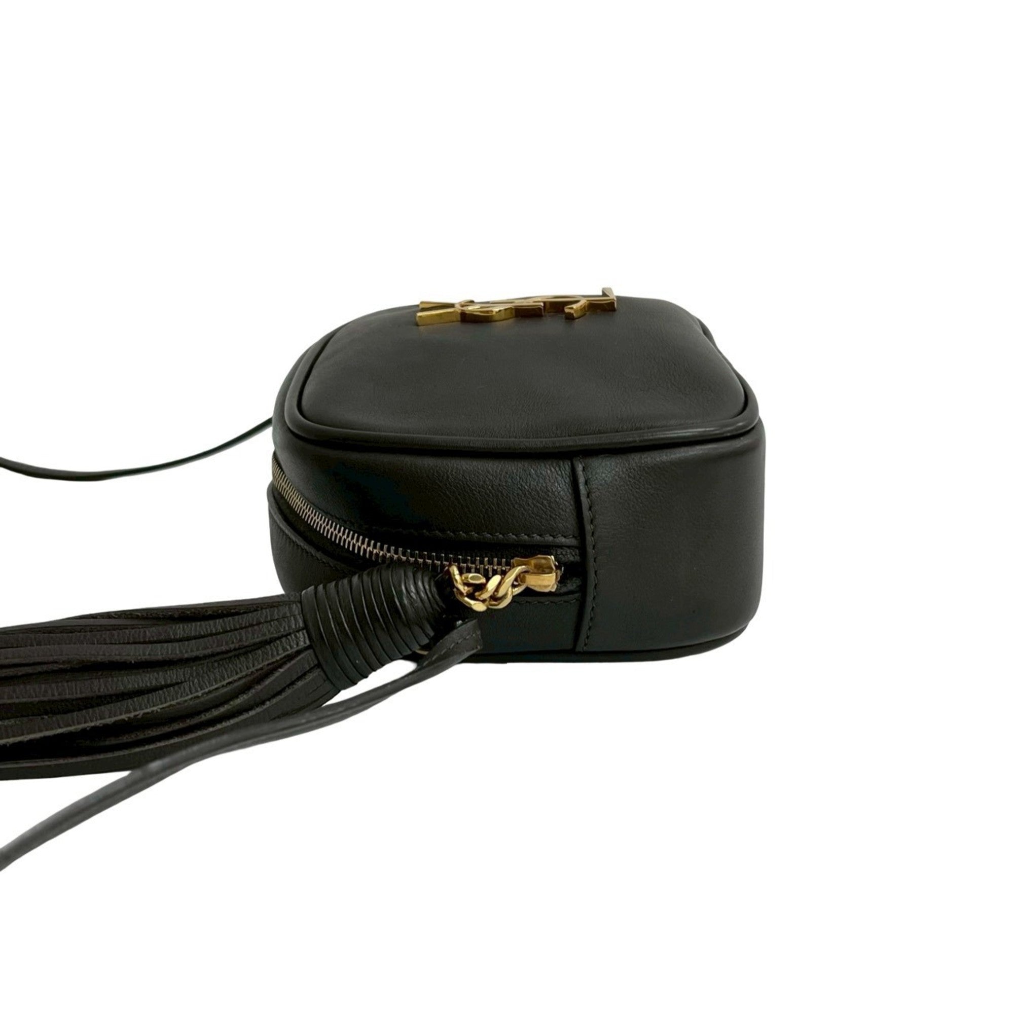 Yves Saint Laurent Brown Leather Pochette Shoulder Bag (Pre-Owned)