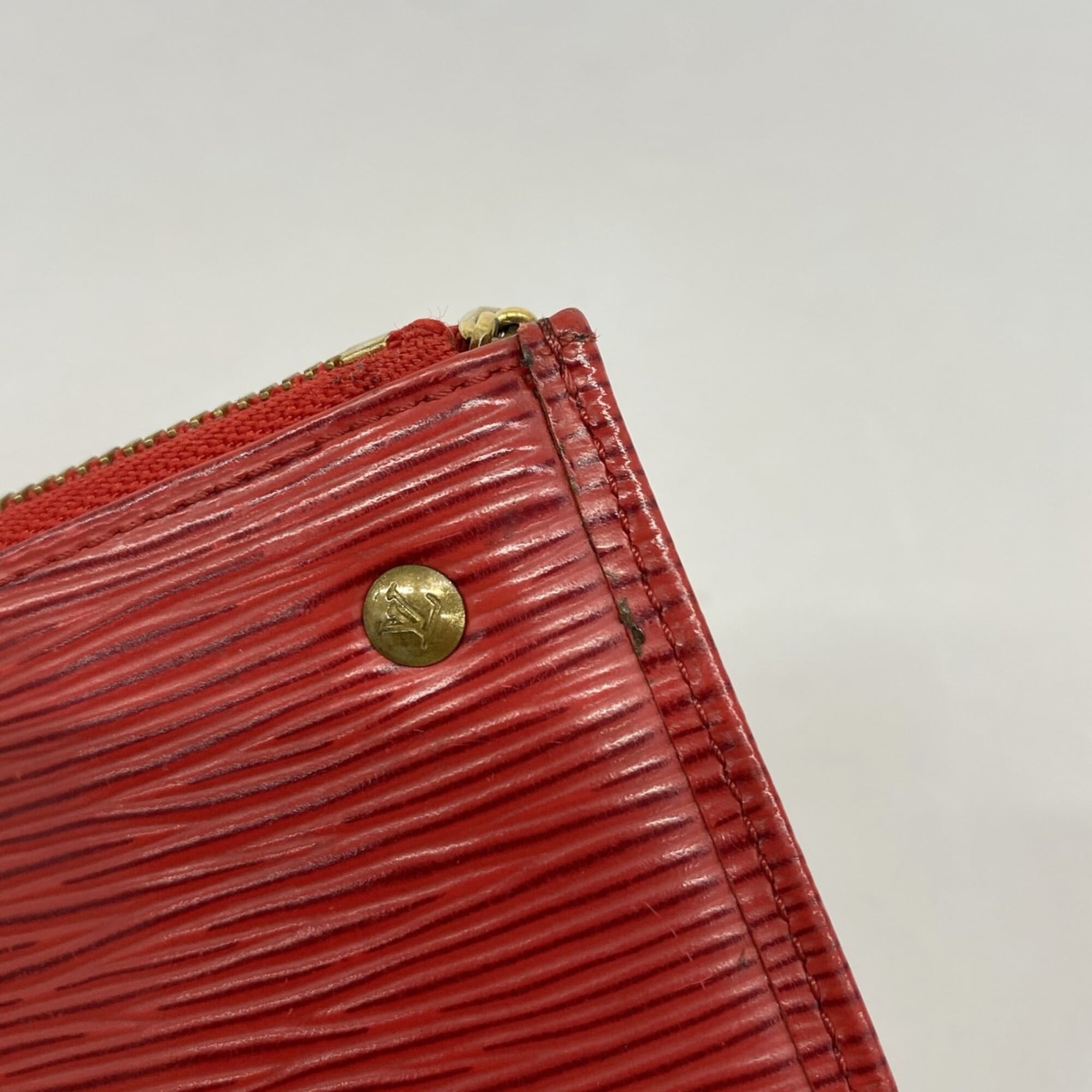 Louis Vuitton Castilian Red Coin Purse/Coin Case (Pre-Owned)