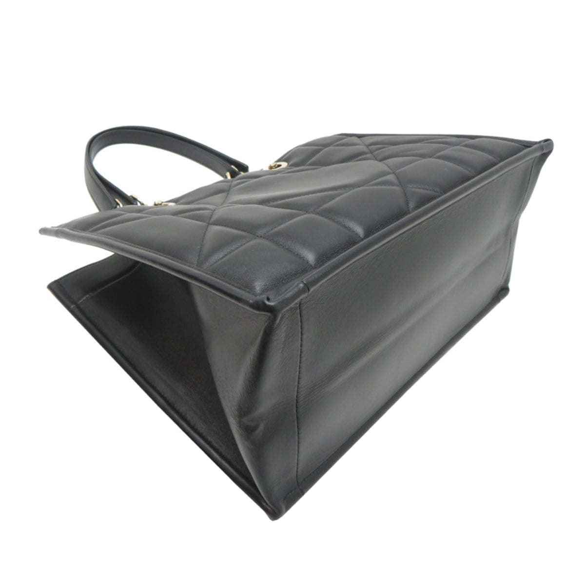 Christian Dior Black Leather Tote Bag (Pre-Owned)