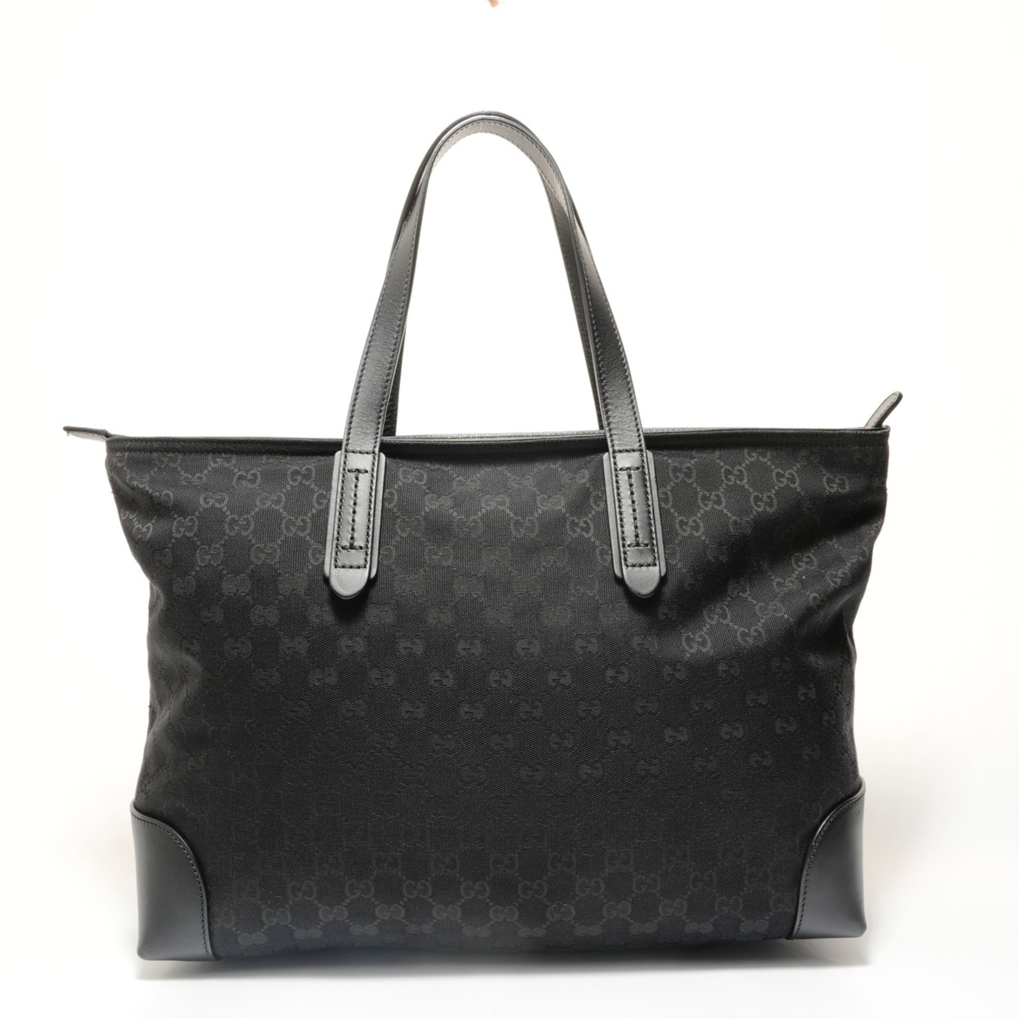 Gucci Gg Canvas Black Gg Canvas Tote Bag (Pre-Owned)