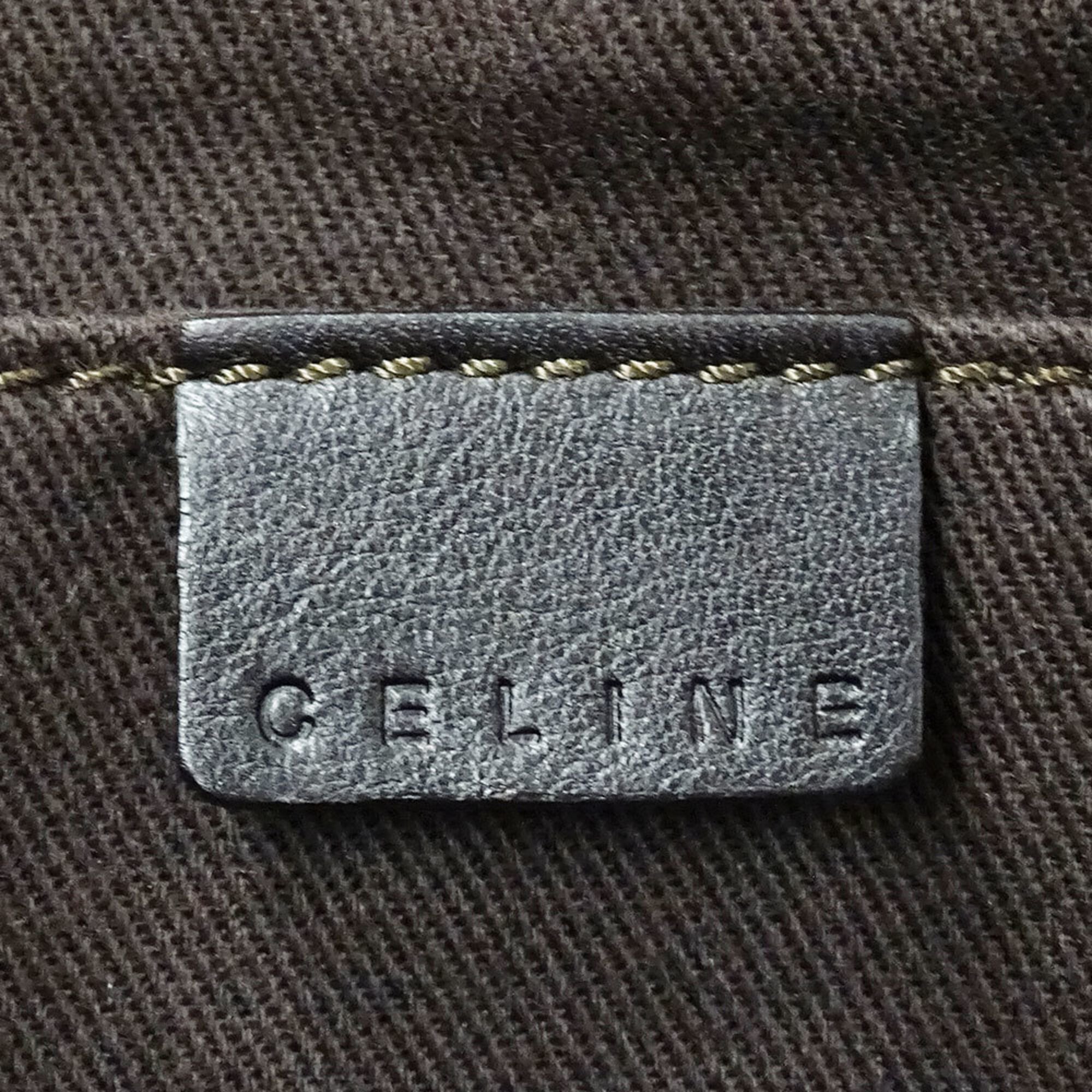 Celine Dark Brown Leather Handbag (Pre-Owned)