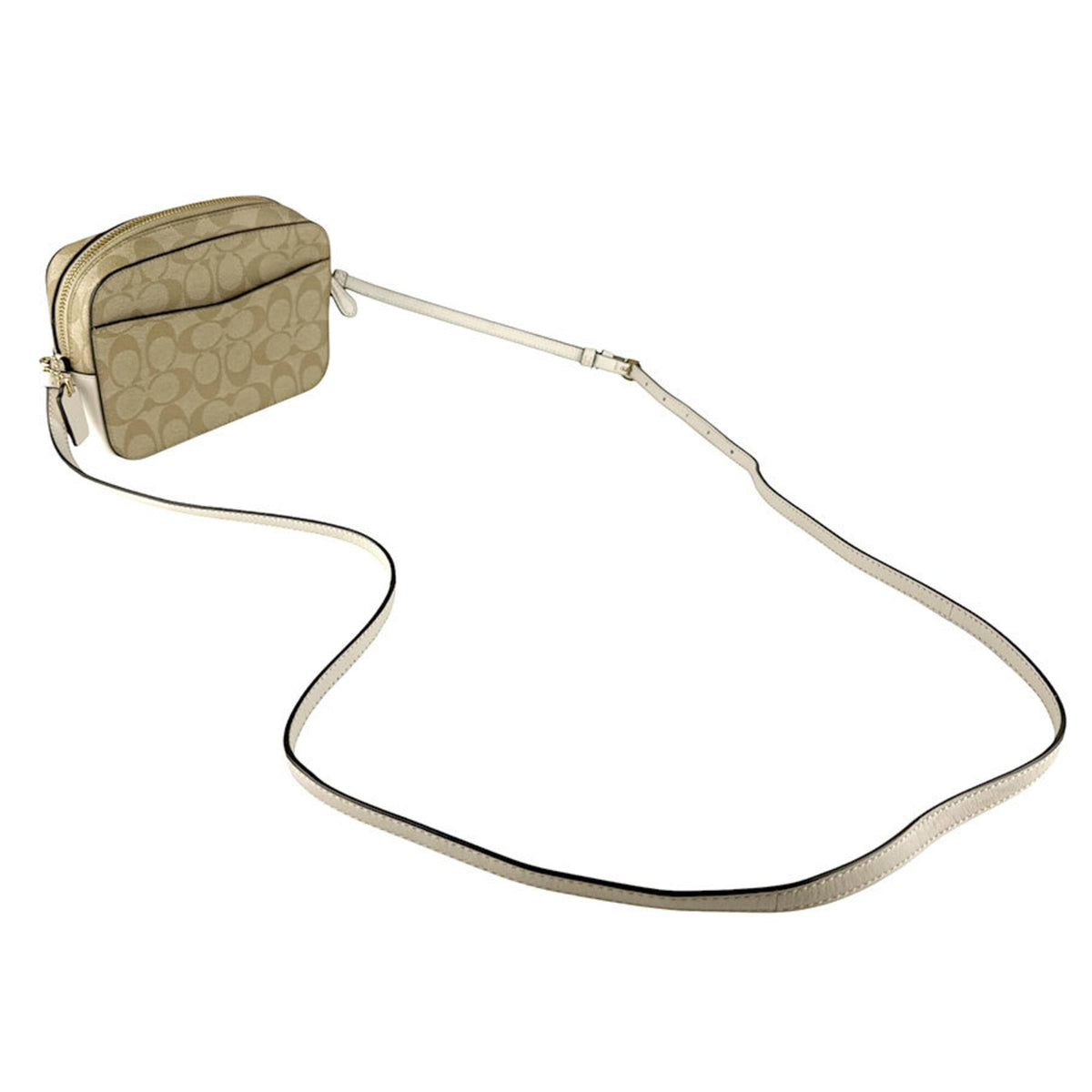 Coach Beige Ivory Leather Shoulder Bag (Pre-Owned)