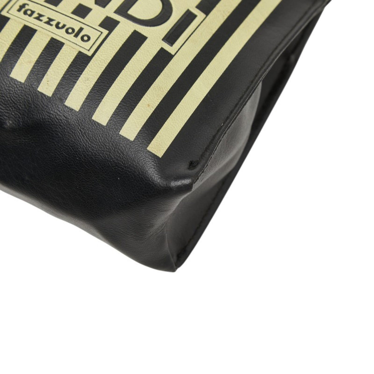 Fendi Black Yellow Leather Handbag (Pre-Owned)