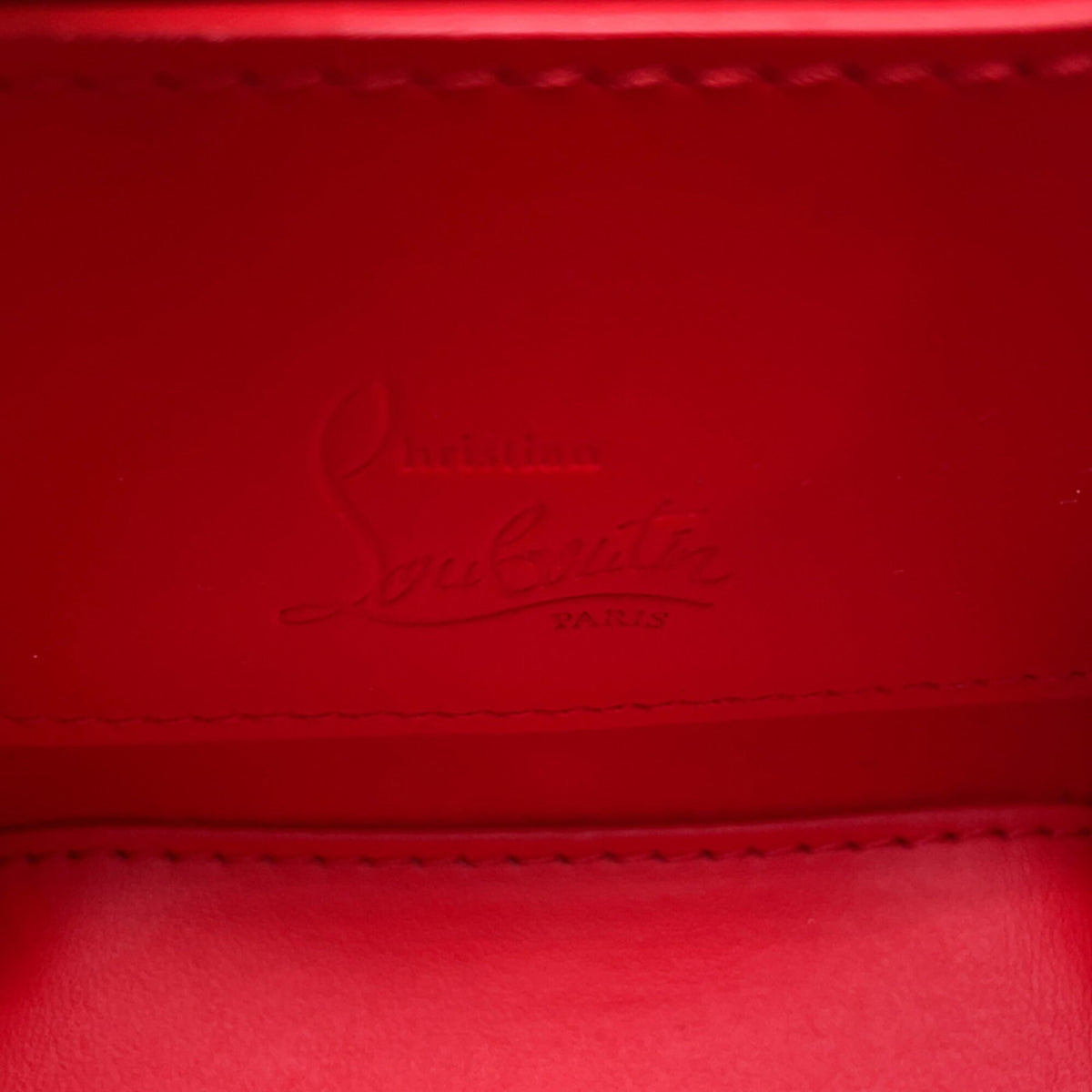 Christian Louboutin Black Patent Leather Handbag Shoulder Bag (Pre-Owned)