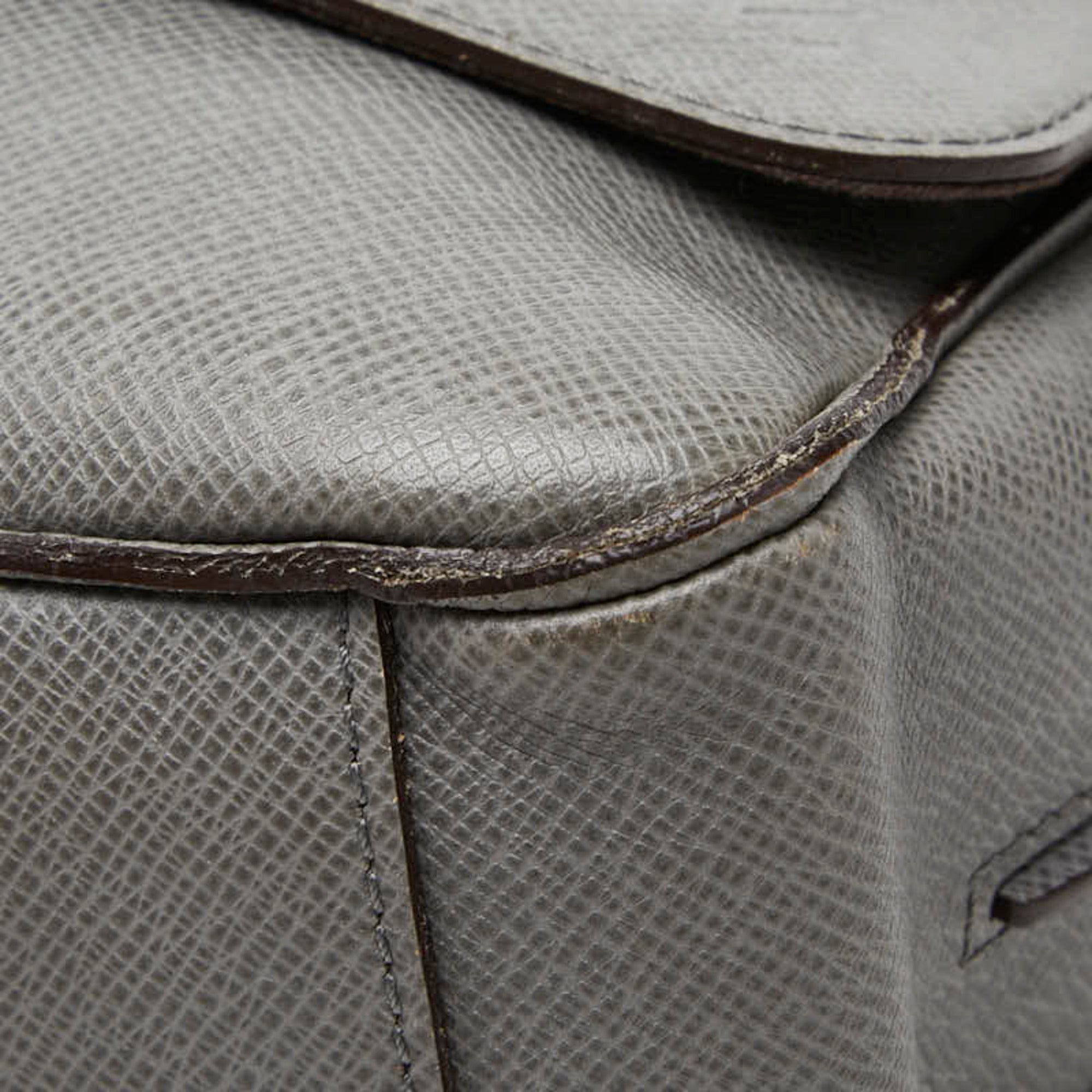 Louis Vuitton Glacier Gray Leather Shoulder Bag (Pre-Owned)