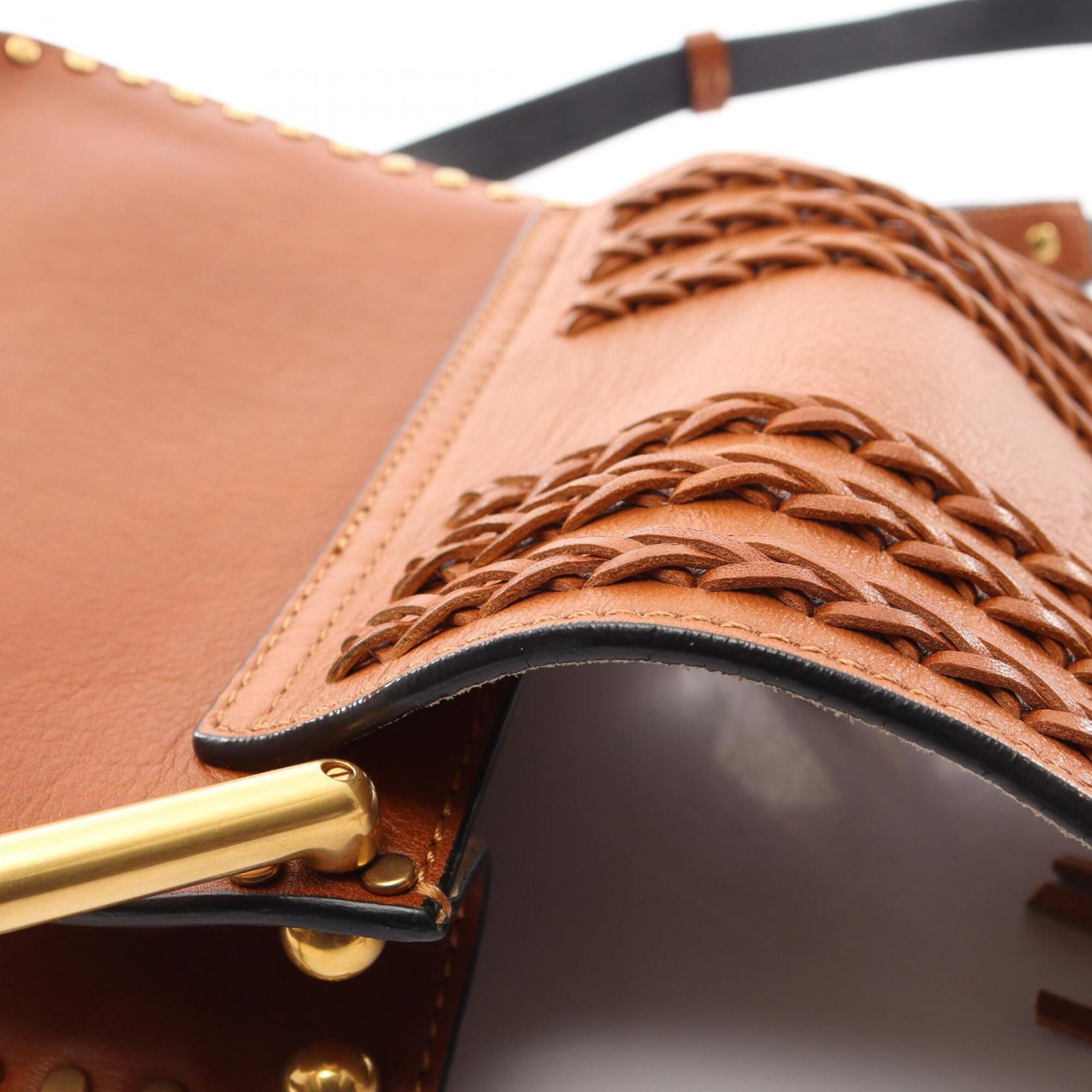 Chloé Brown Leather Suede Handbag Shoulder Bag (Pre-Owned)
