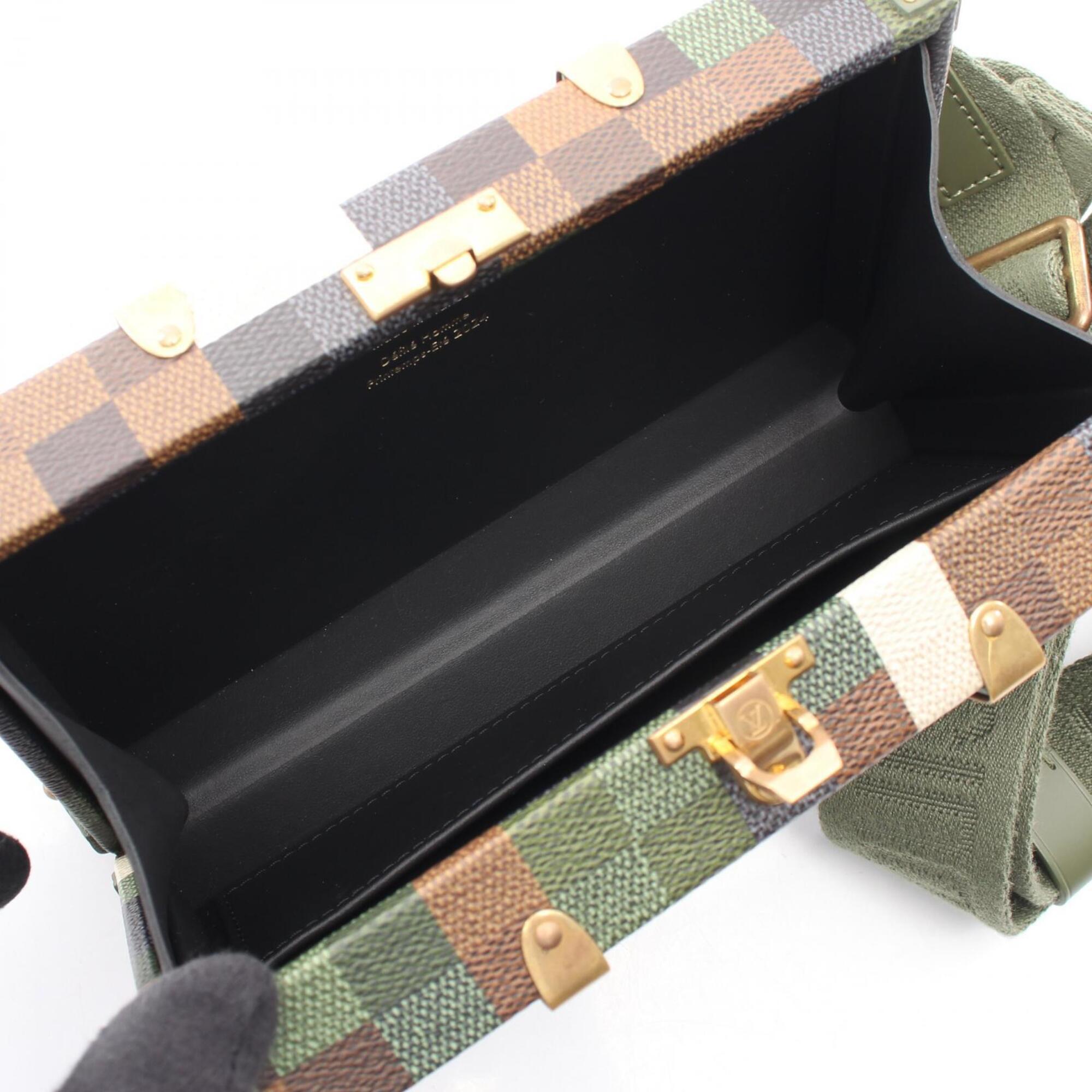 Louis Vuitton Khaki Multi-Color Coated Canvas Leather Handbag Shoulder Bag (Pre-Owned)