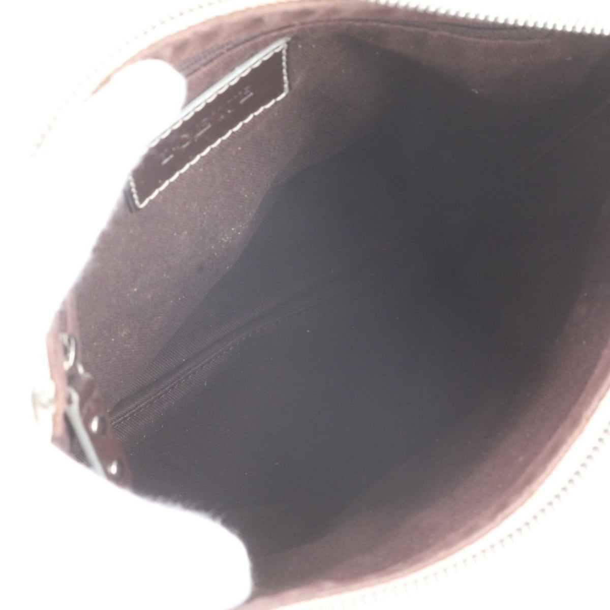 Loewe Brown White Leather Coated Canvas Crossbody Bag Handbag Shoulder Bag Tote Bag (Pre-Owned)