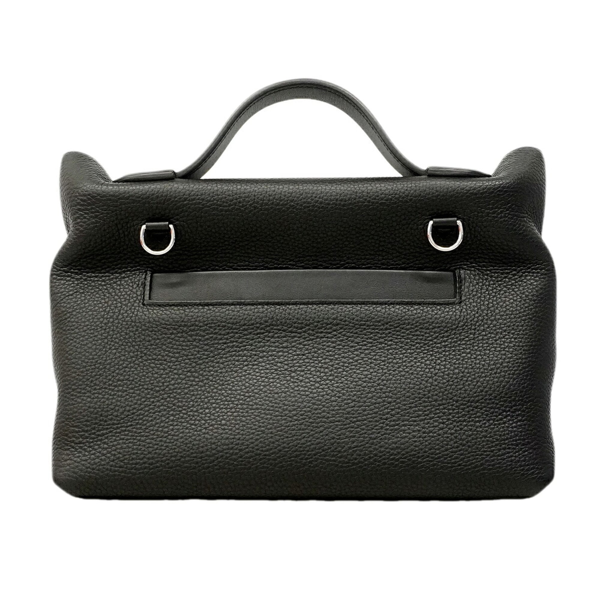 Hermes Black Togo Leather Swift Leather Handbag (Pre-Owned)