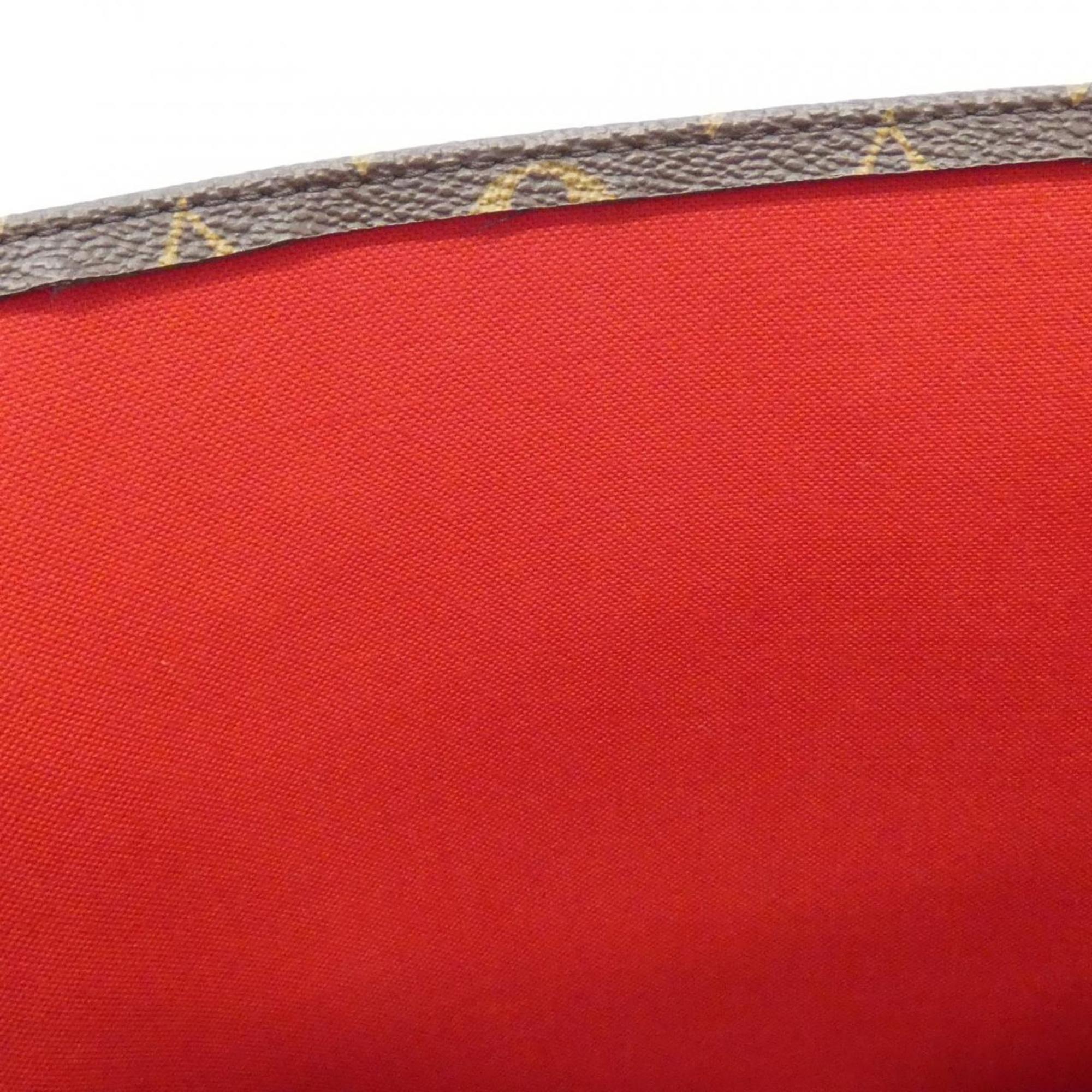 Louis Vuitton Monogram Marron Coated Canvas Handbag (Pre-Owned)