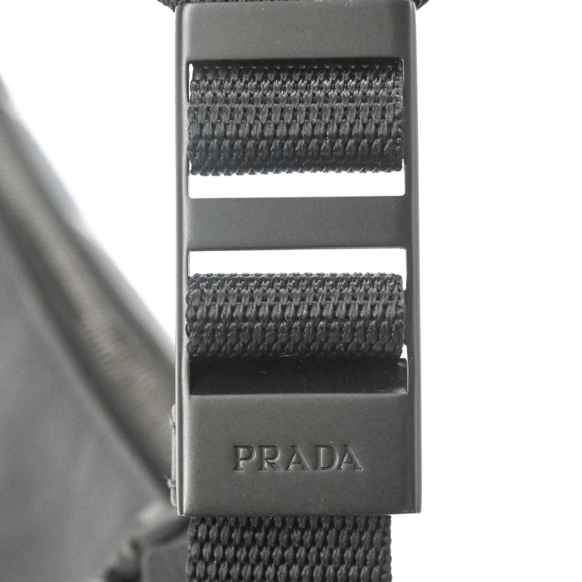 Prada Black Blue Leather Shoulder Bag (Pre-Owned)