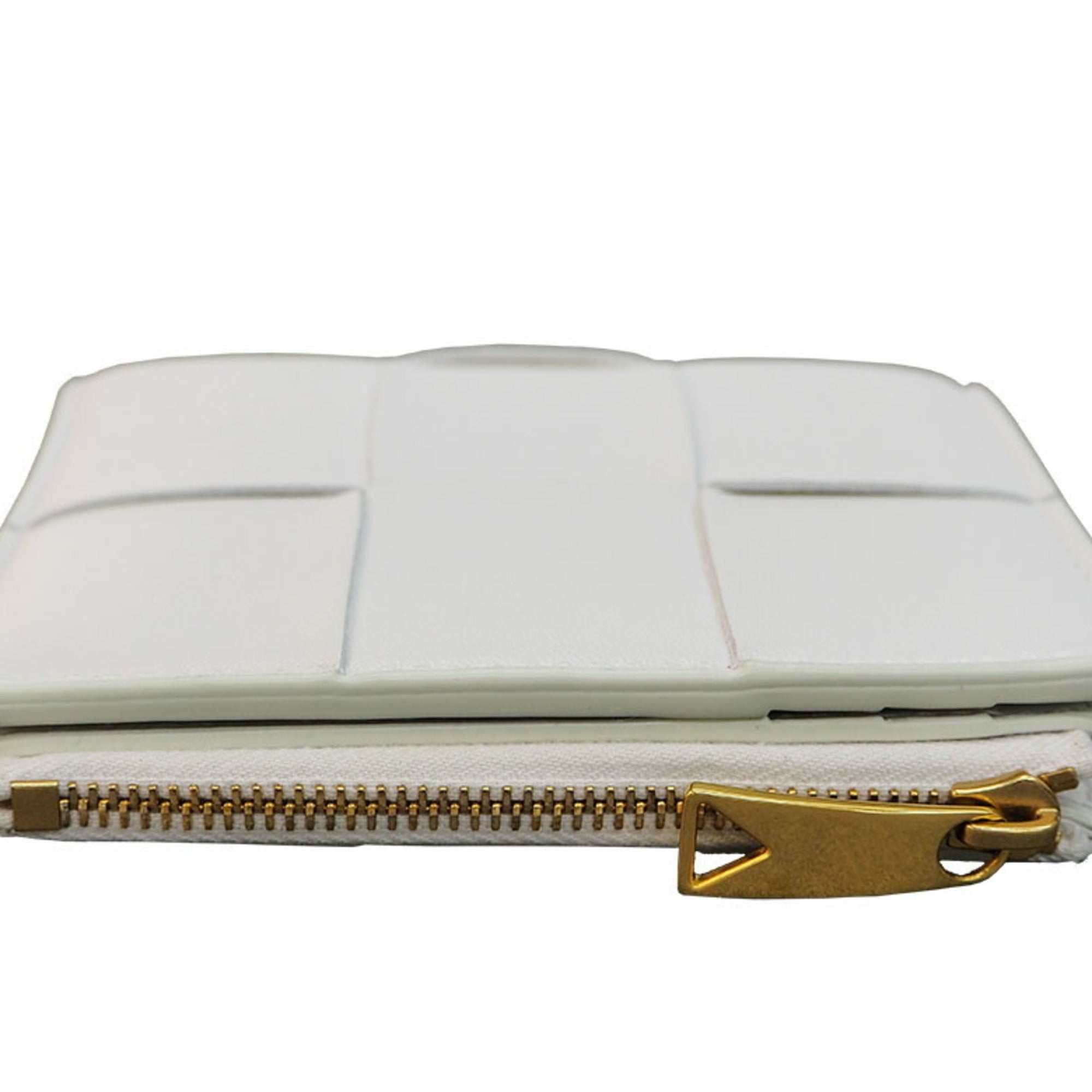 Bottega Veneta White Leather Wallet (Bi-Fold) (Pre-Owned)