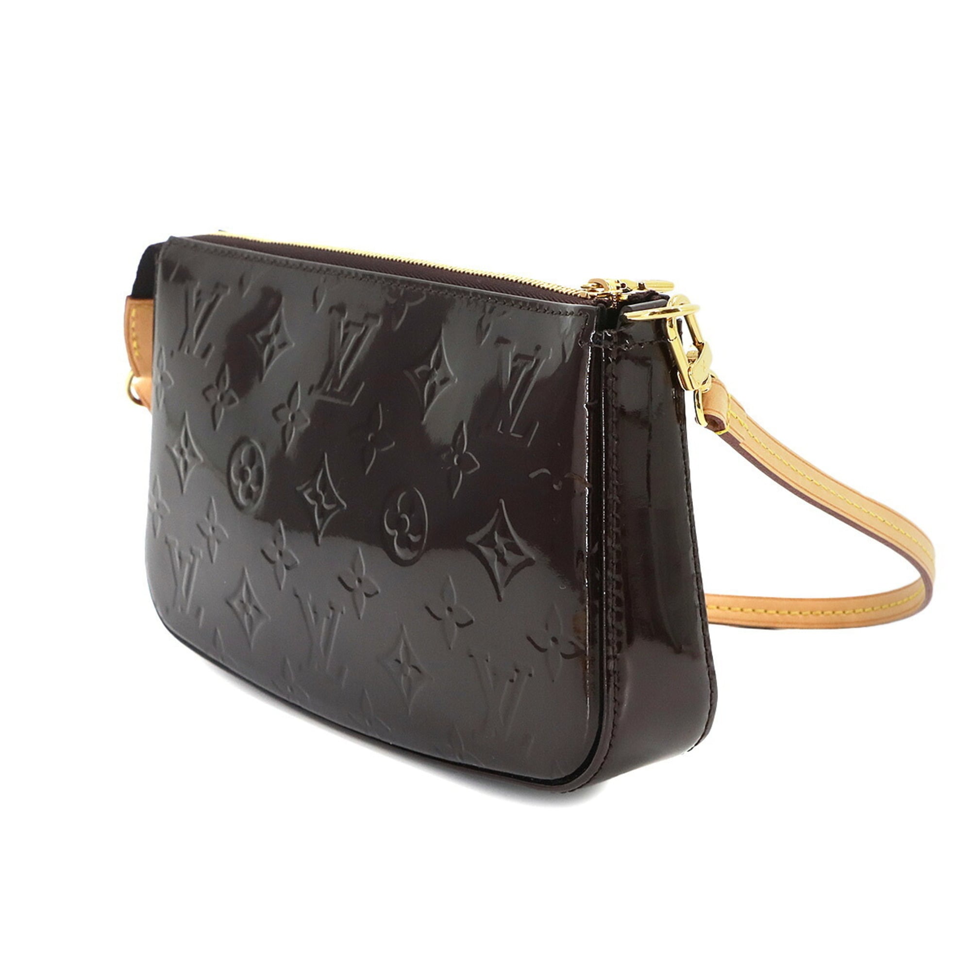 Louis Vuitton Monogram Vernis Amarante Monogram Vernis Handbag Pochette (Pre-Owned)
