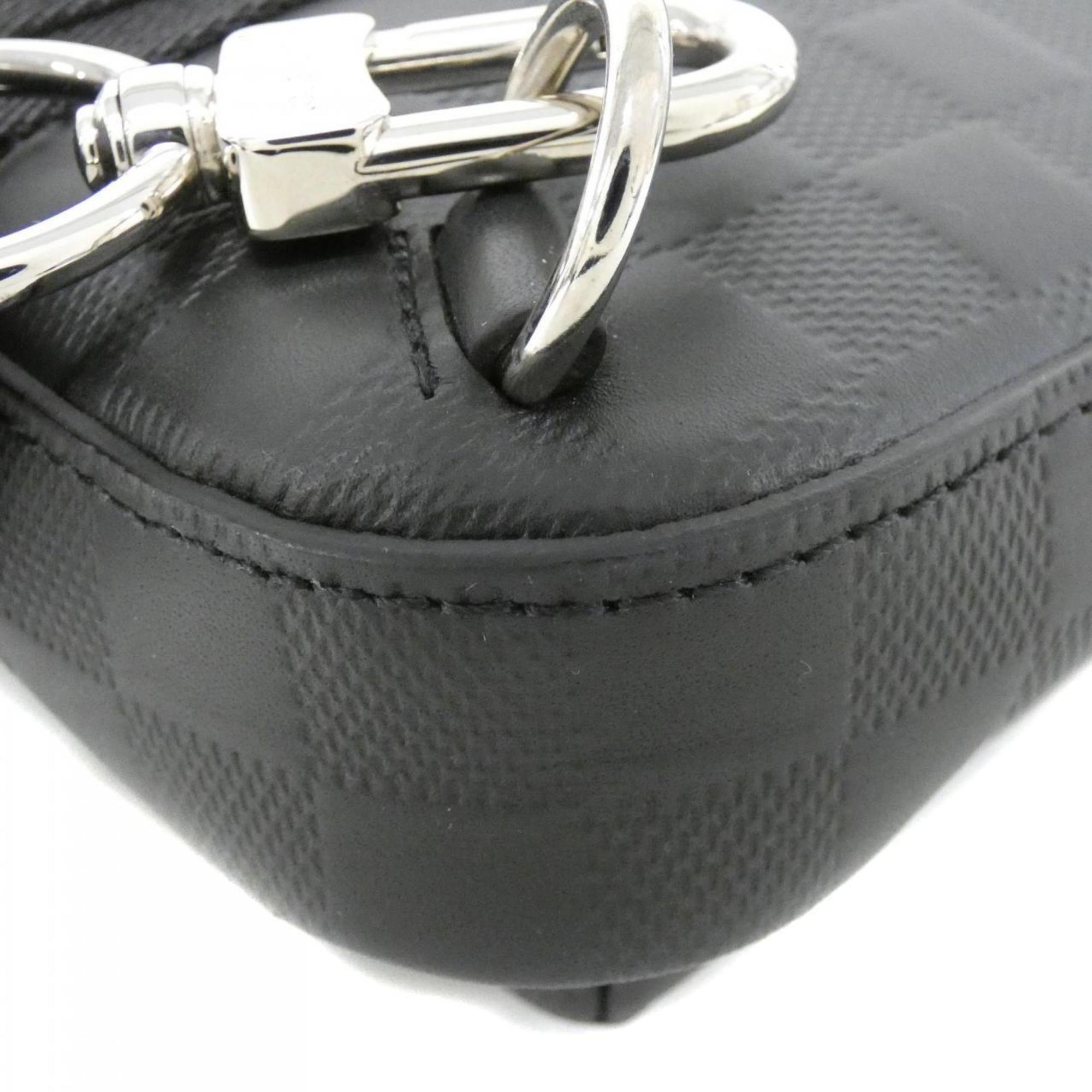 Louis Vuitton Black Leather Sling Bag (Pre-Owned)