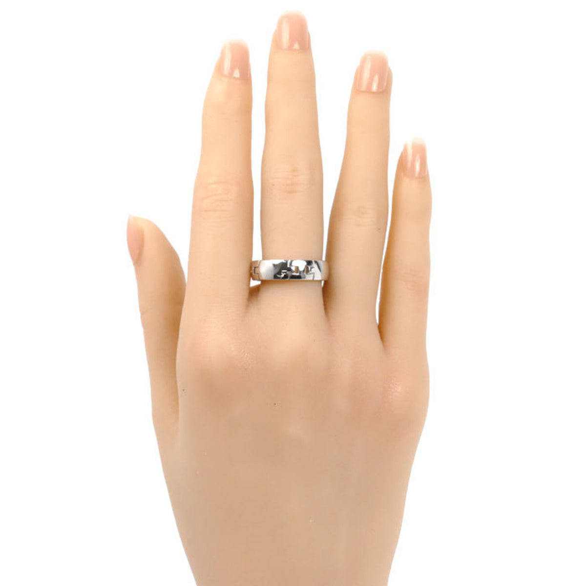 Hermes White Gold (18K) Band Ring (Pre-Owned)
