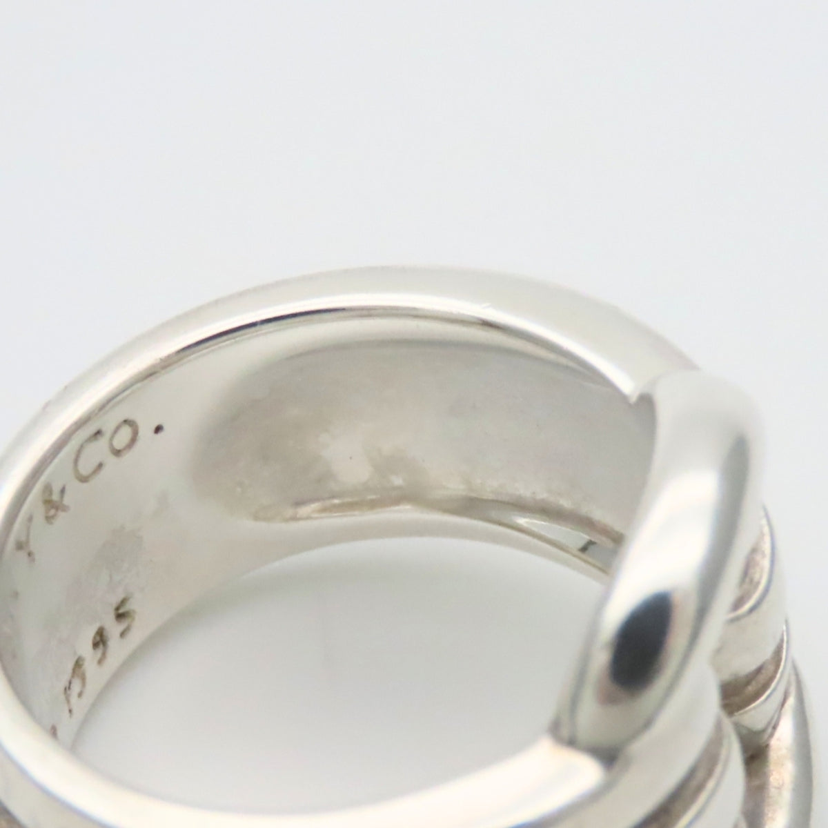 Tiffany Silver Silver 925 Band Ring (Pre-Owned)