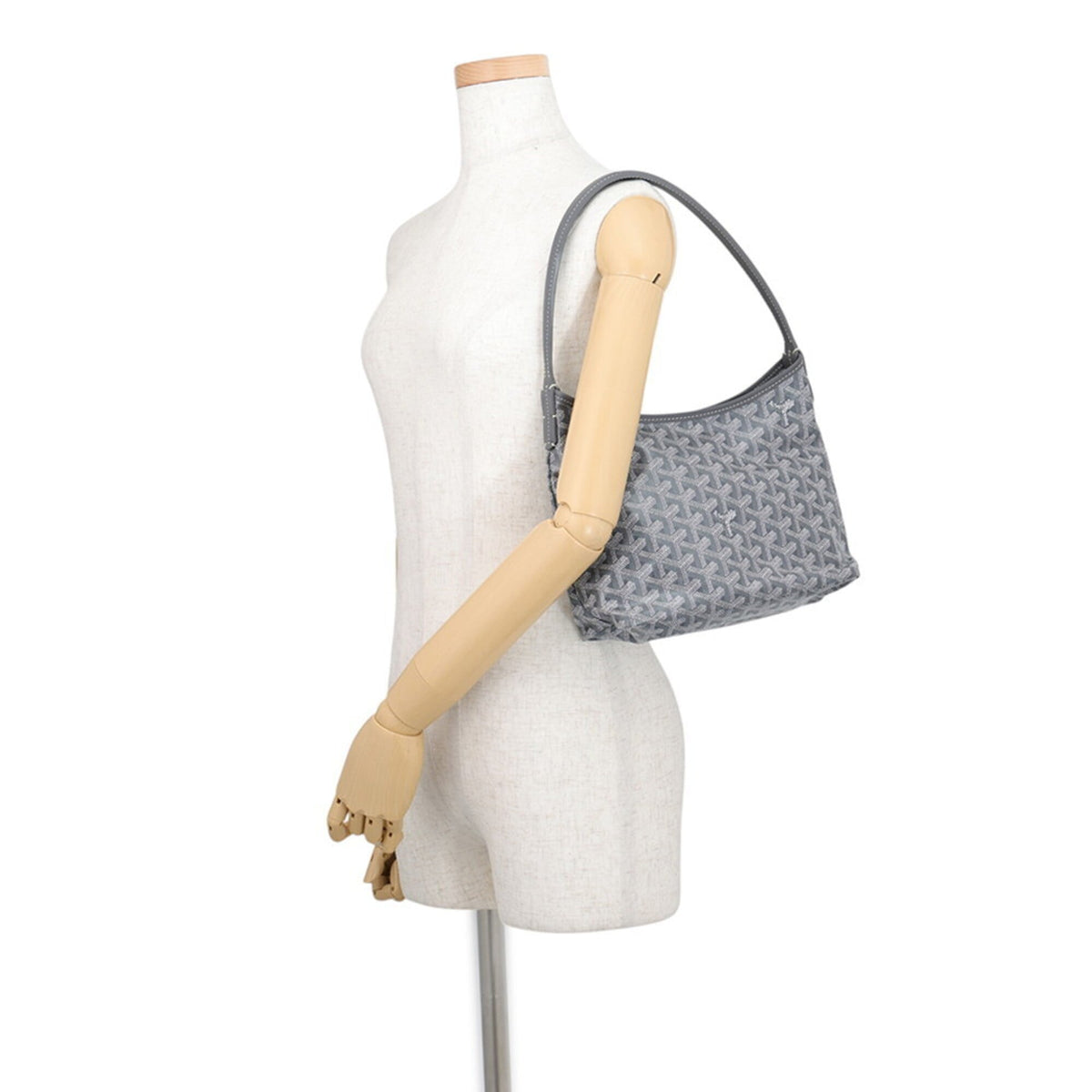 Goyard Gray Pvc Leather Handbag Pouch (Pre-Owned)