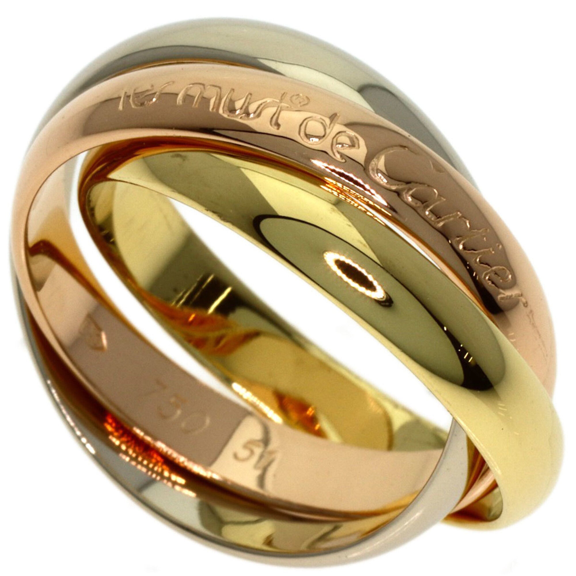 Cartier Yellow Gold (18K) Pink Gold (18K) White Gold (18K) Band Ring (Pre-Owned)