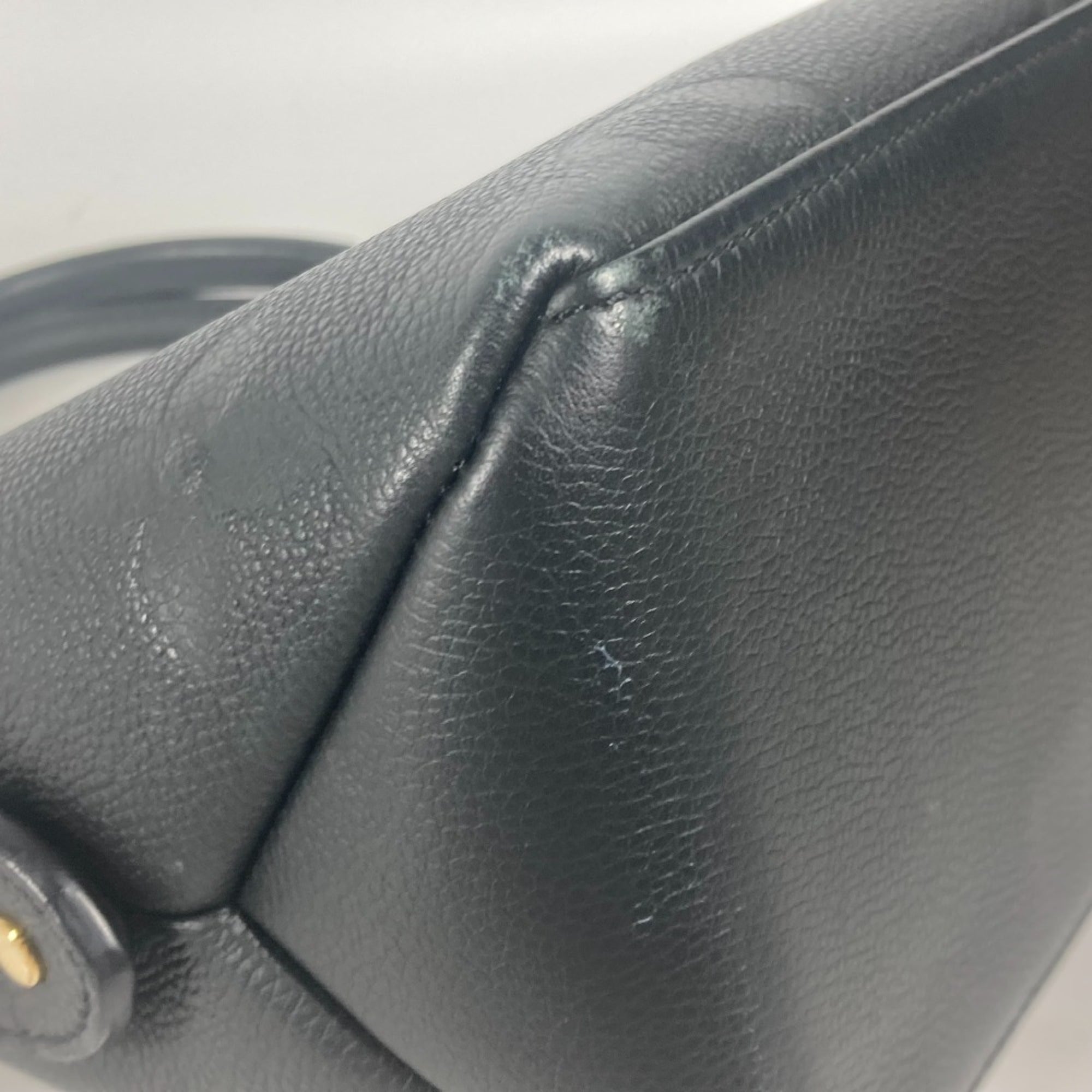 Louis Vuitton Black Noir Monogram Empreinte Handbag Tote Bag (Pre-Owned)