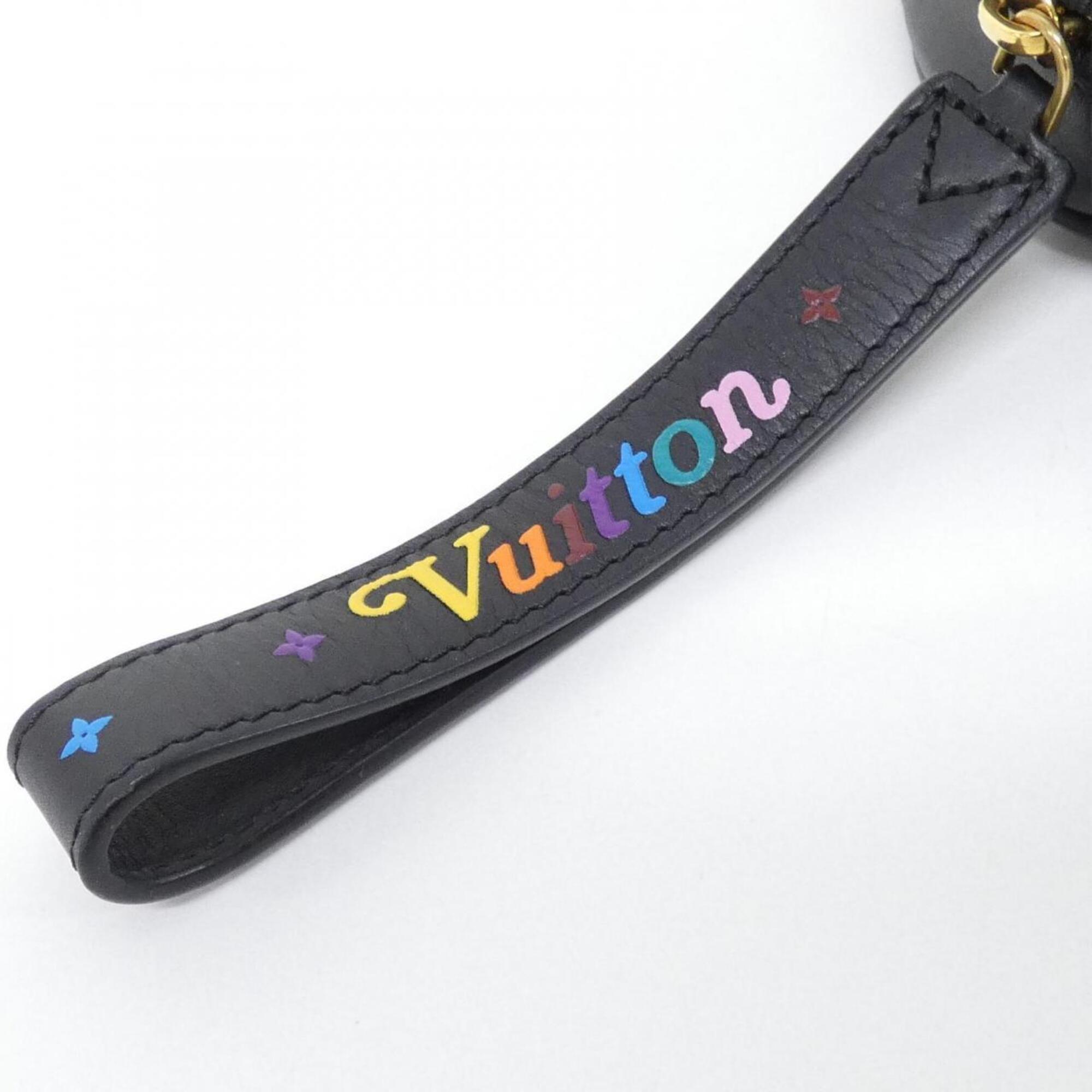 Louis Vuitton Black Leather Shoulder Bag (Pre-Owned)