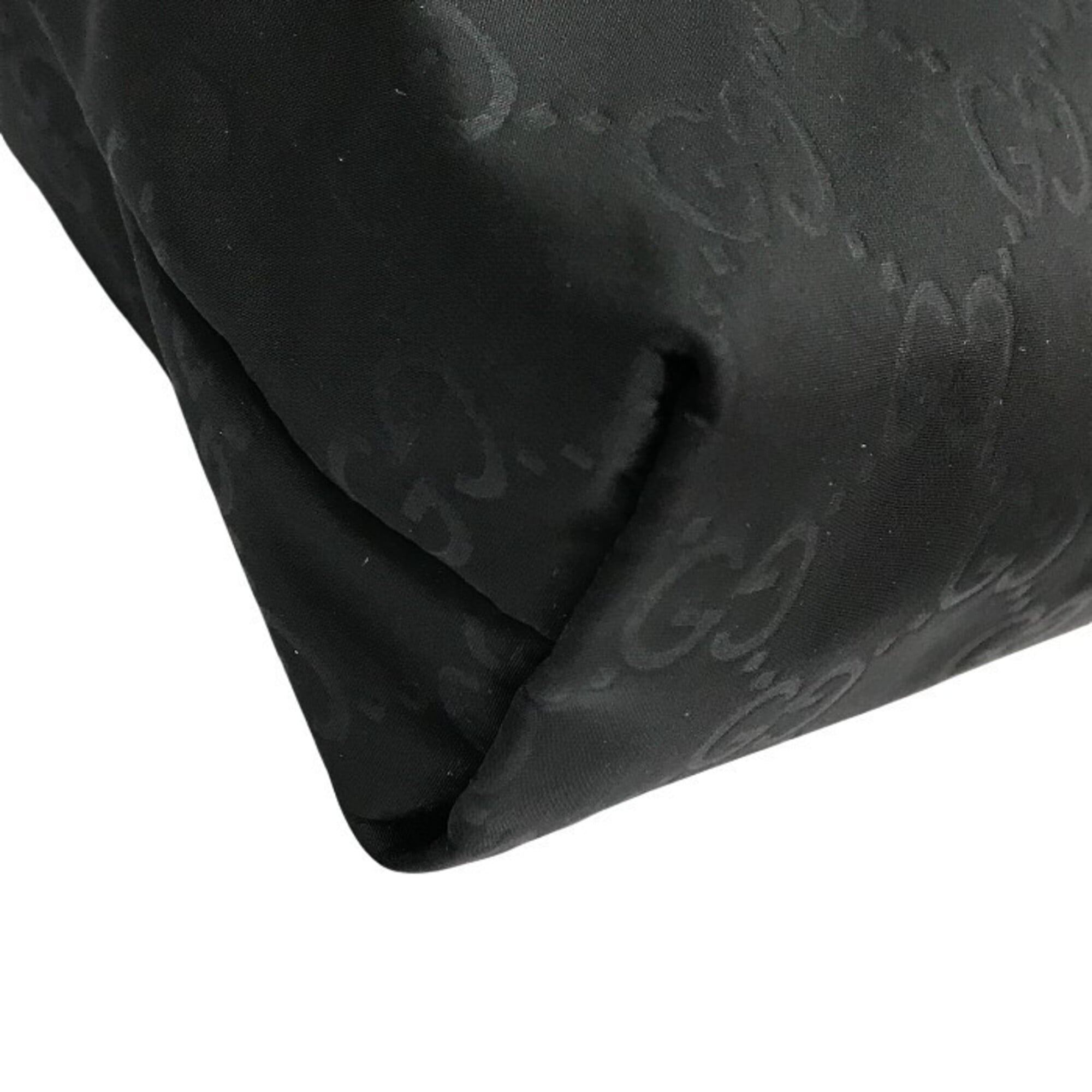 Gucci Black Nylon Leather Shoulder Bag (Pre-Owned)