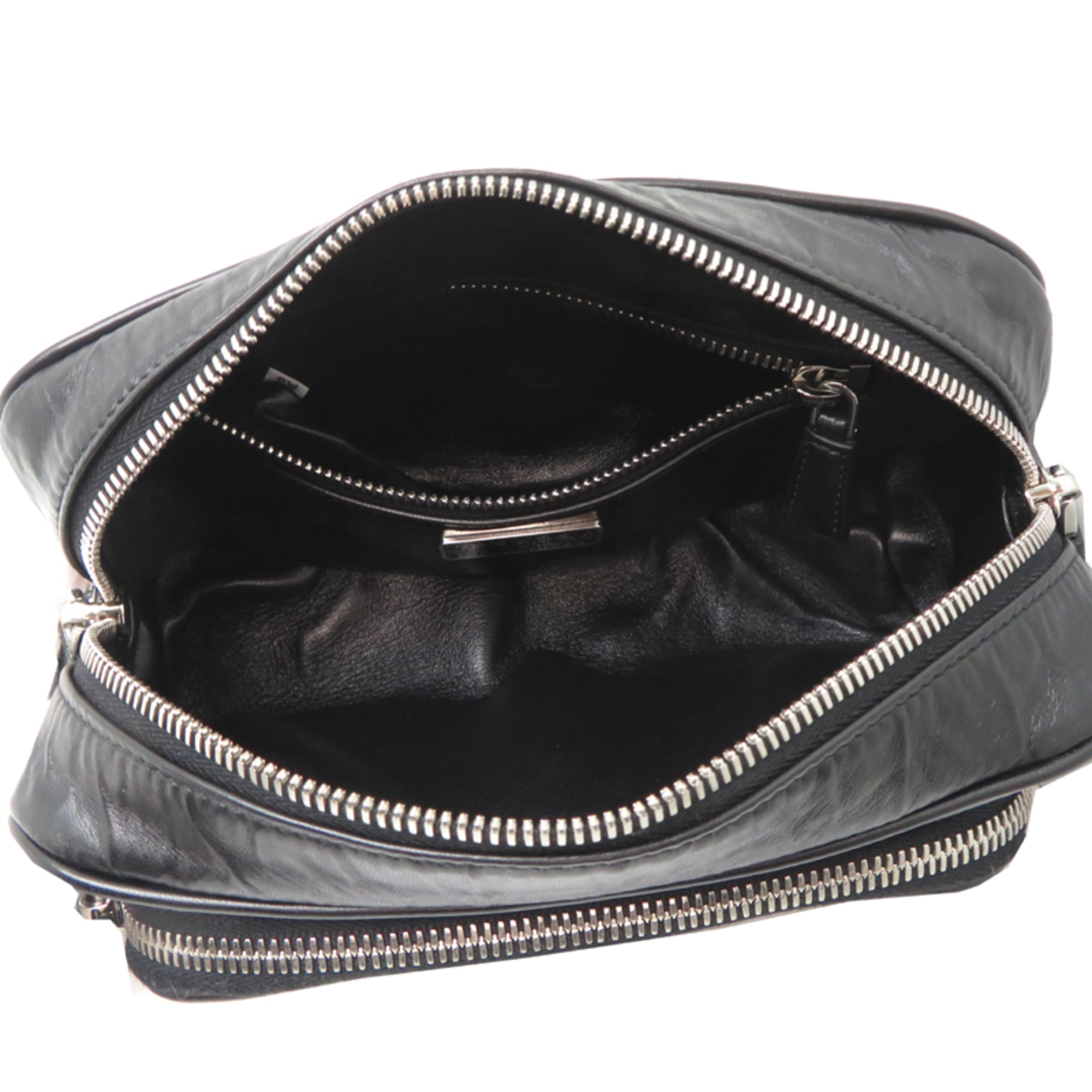 Prada Black Nappa Leather Leather Shoulder Bag (Pre-Owned)