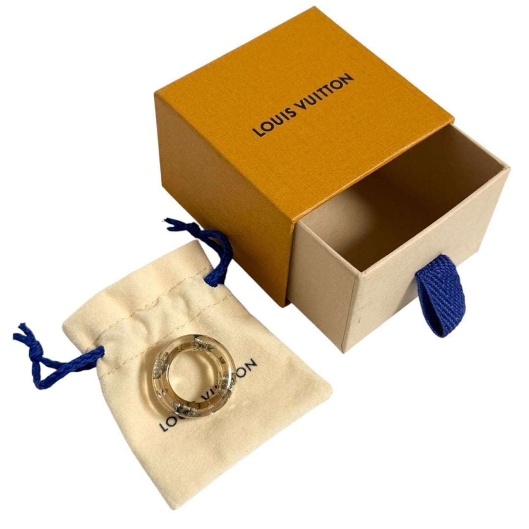 Louis Vuitton Resin Rhinestone Band Ring (Pre-Owned)