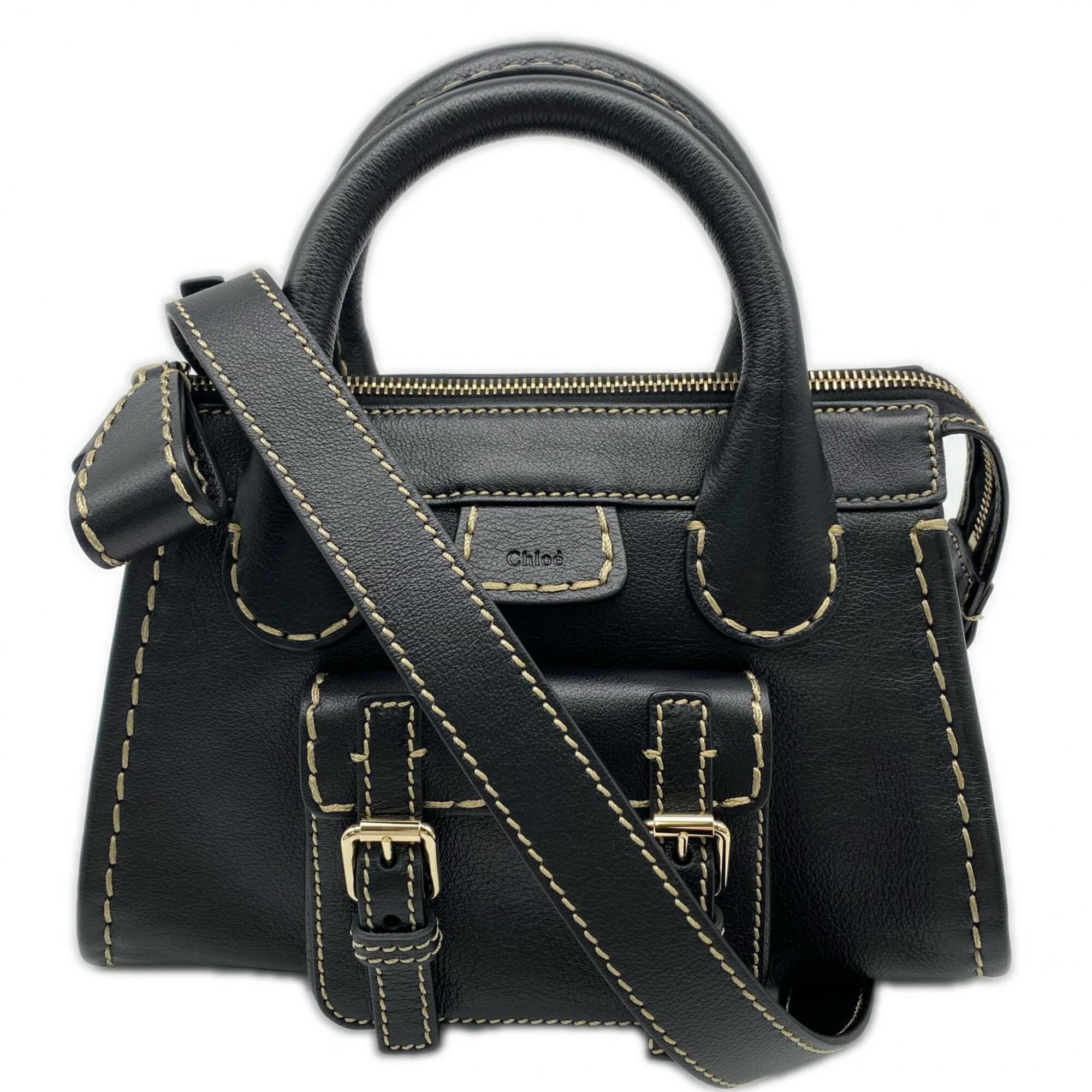 Chloé Black Leather Handbag (Pre-Owned)