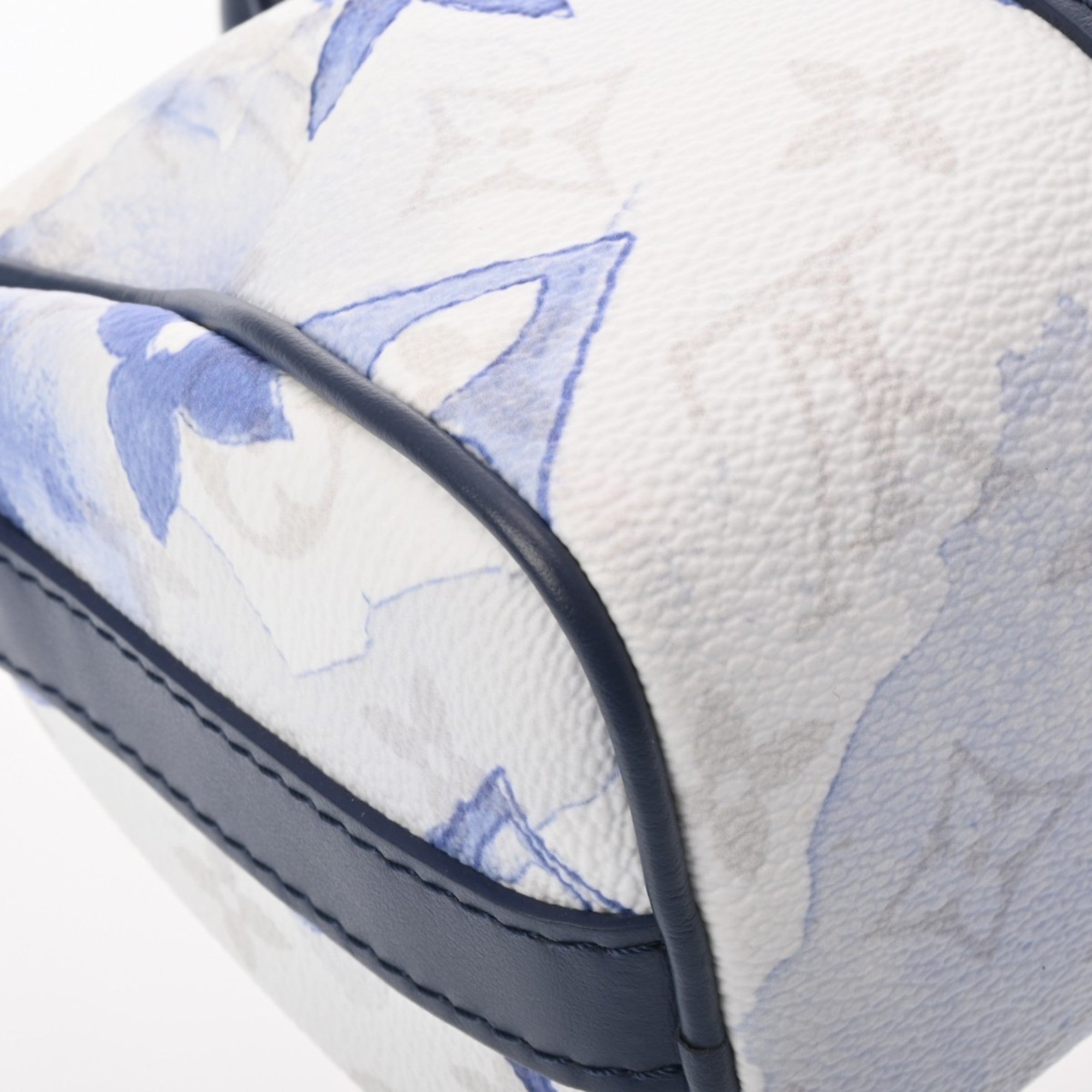 Louis Vuitton Blue White Monogram Canvas Handbag (Pre-Owned)
