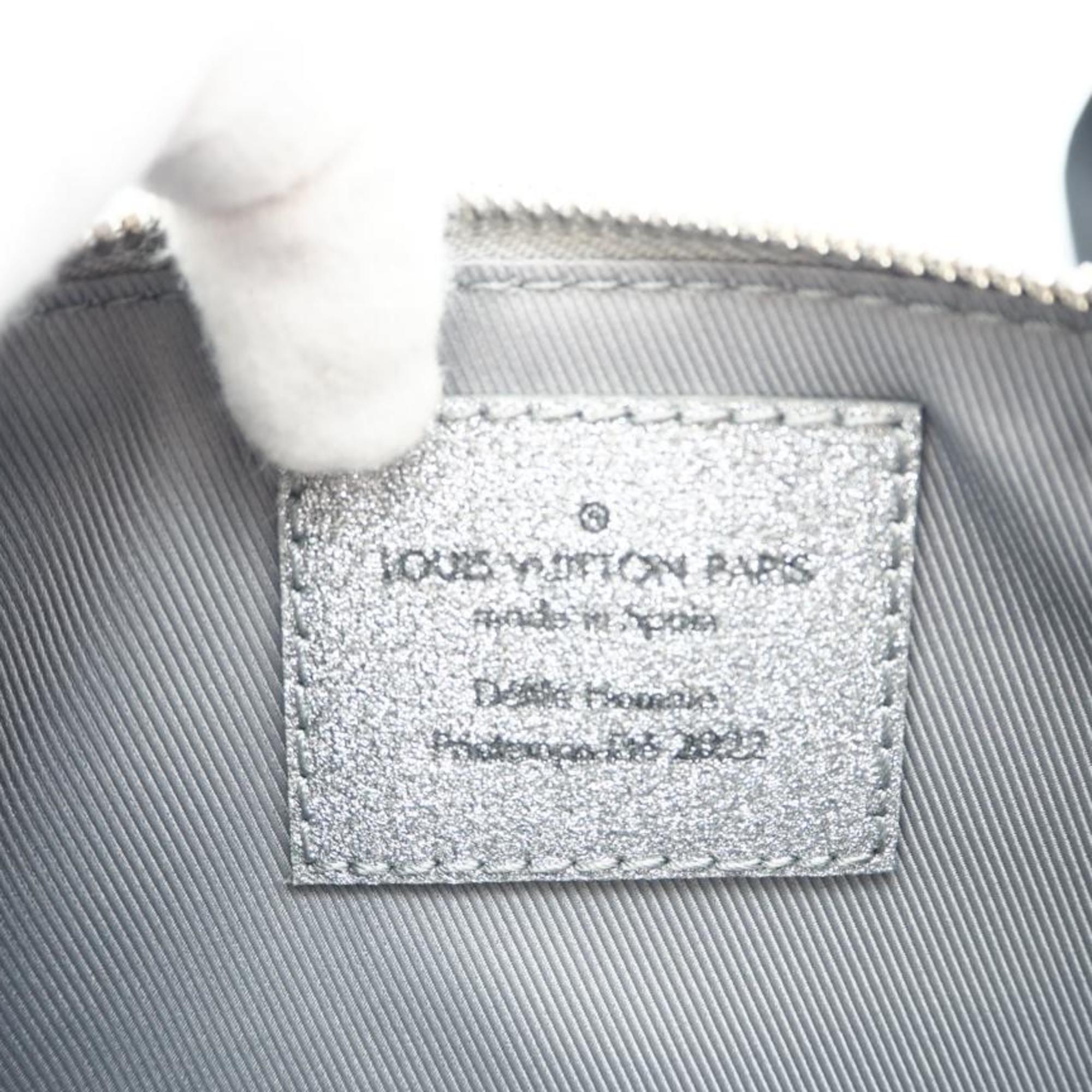 Louis Vuitton Black Silver Leather Shoulder Bag (Pre-Owned)
