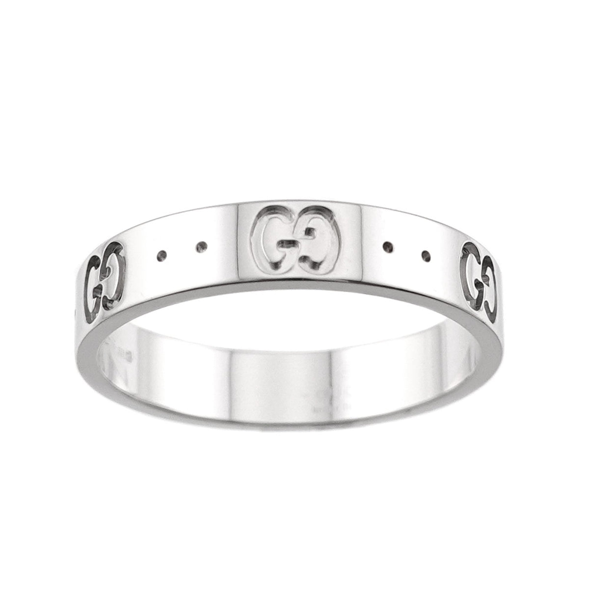 Gucci White Gold (18K) Band Ring (Pre-Owned)