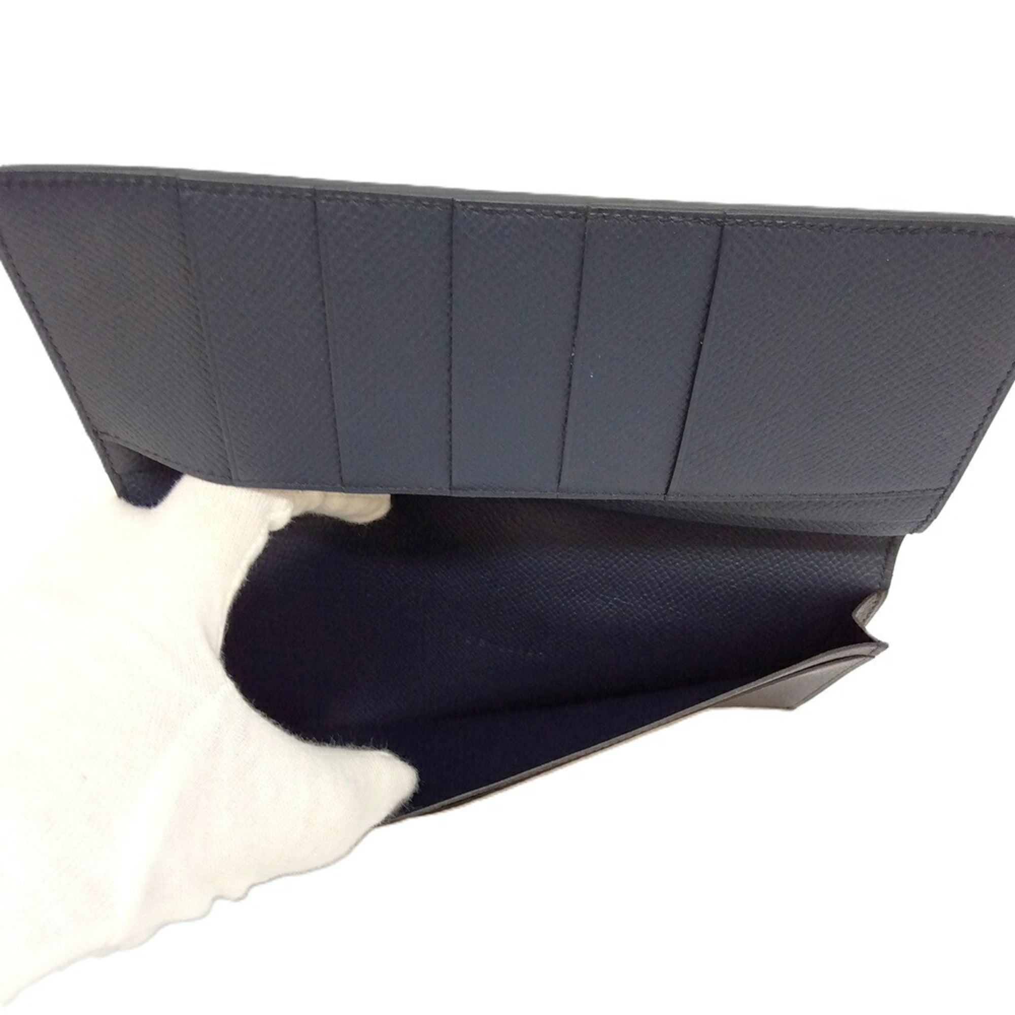 Hermes Purple Epsom Leather Bill Wallet (Bi-Fold) (Pre-Owned)