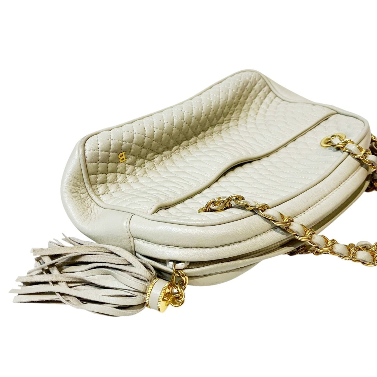Bally White Leather Shoulder Bag (Pre-Owned)