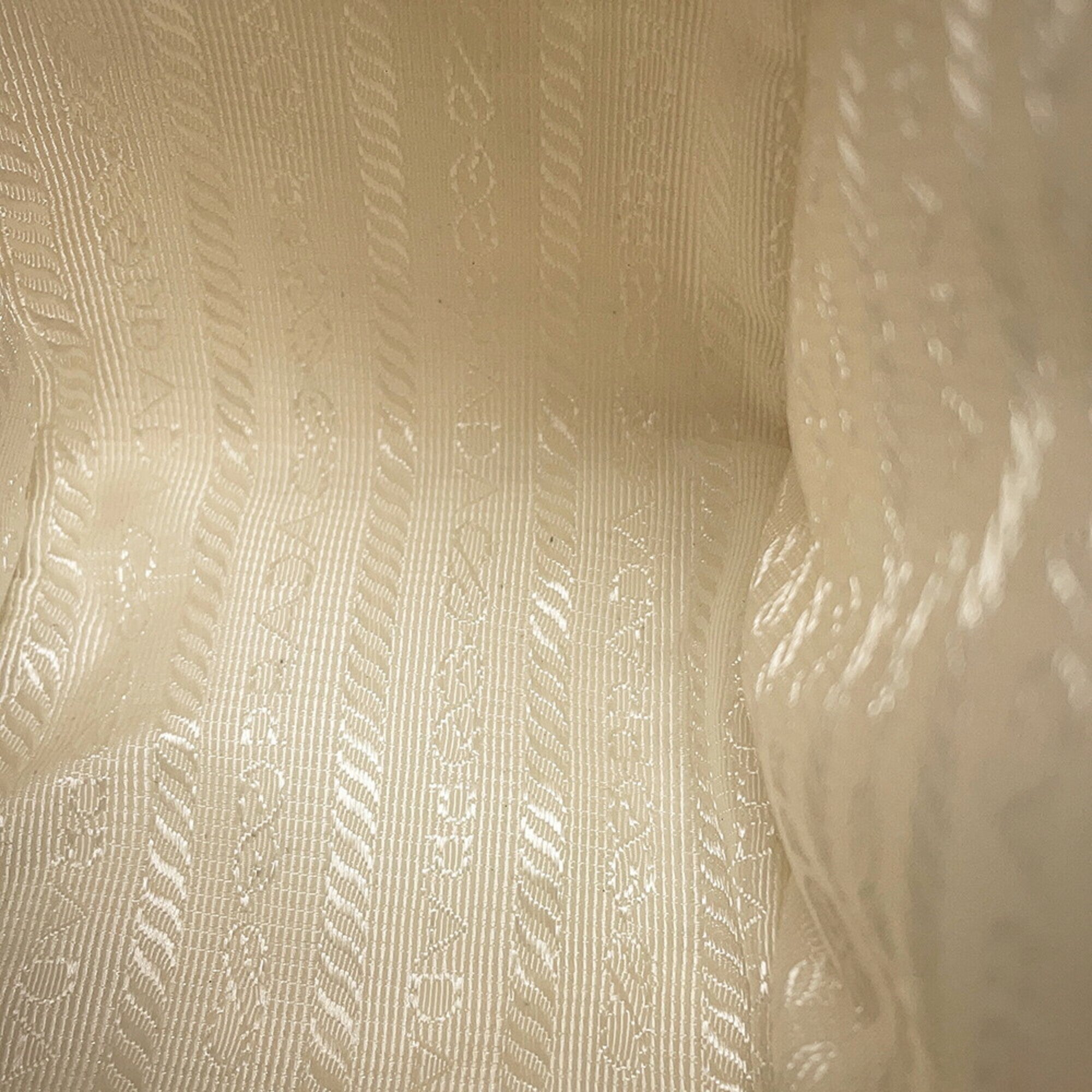 Prada White Raffia Handbag Shoulder Bag (Pre-Owned)