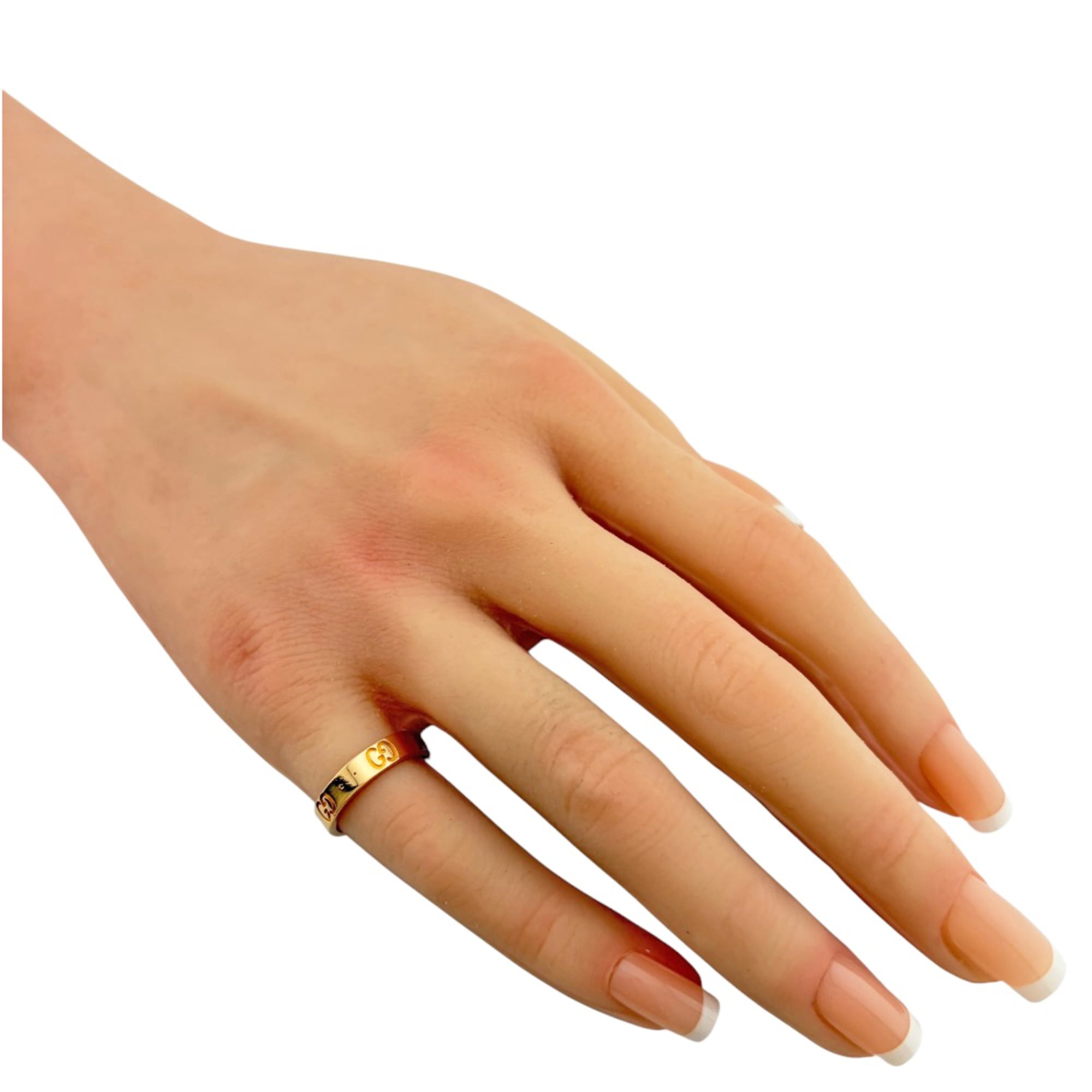 Gucci Icon Pink Gold (18K) Band Ring (Pre-Owned)