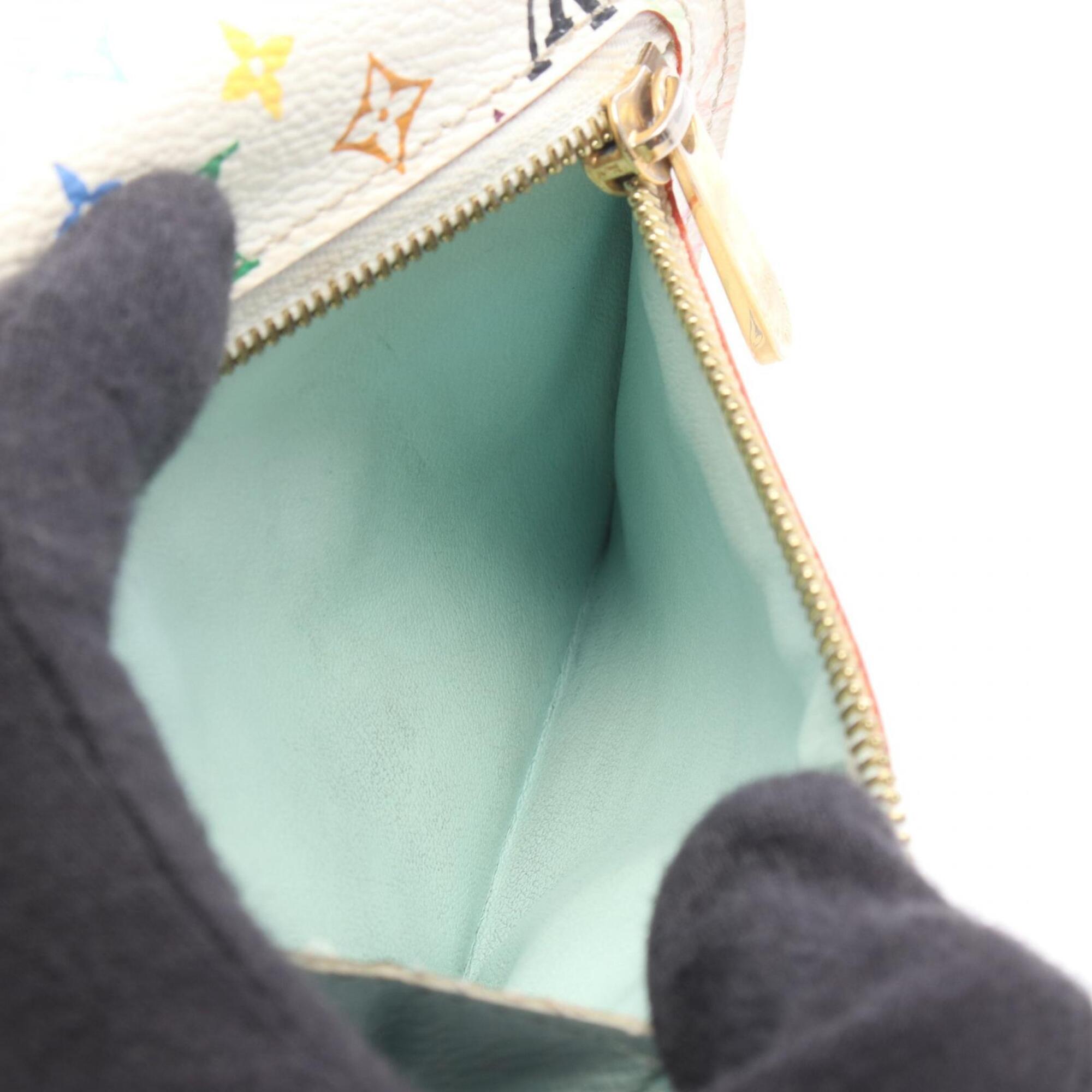 Louis Vuitton Blanc Multi-Color White Pvc Wallet (Tri-Fold) (Pre-Owned)