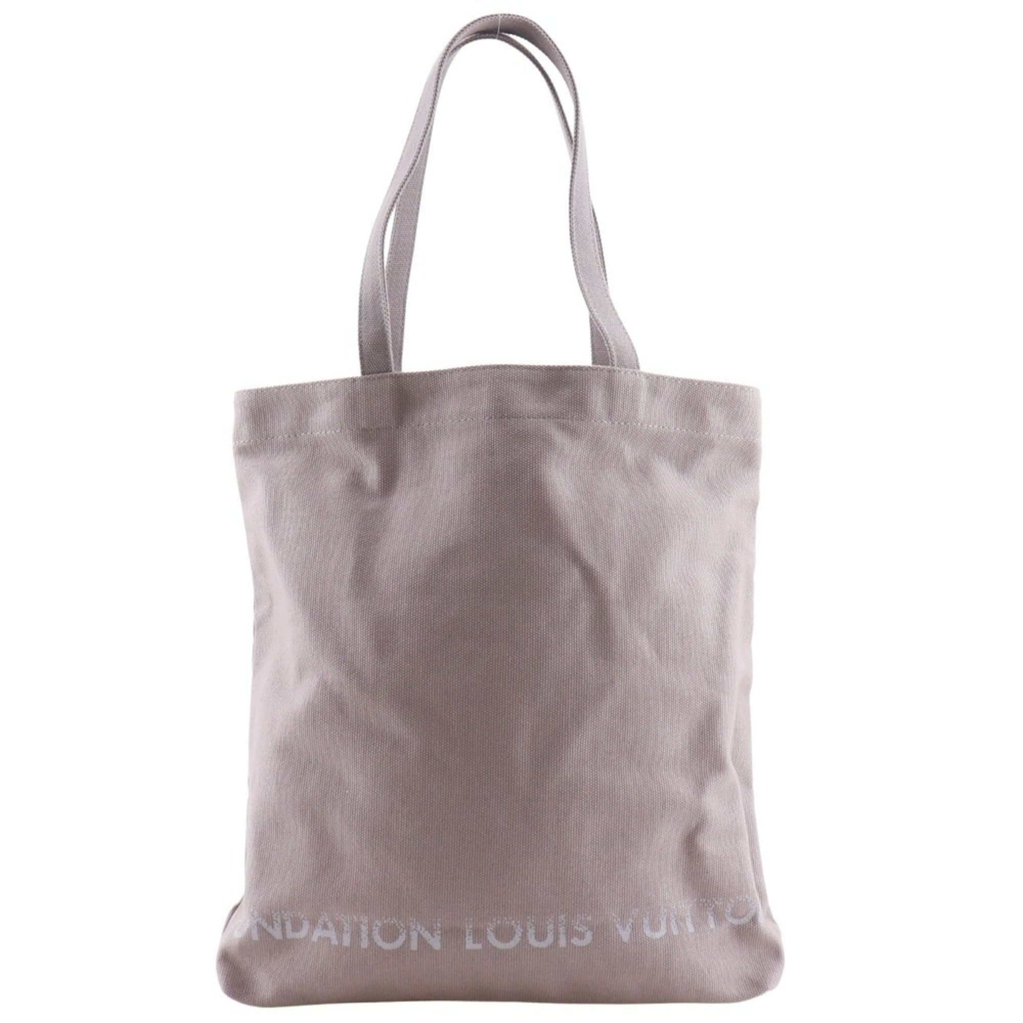Louis Vuitton Gray Canvas Tote Bag (Pre-Owned)