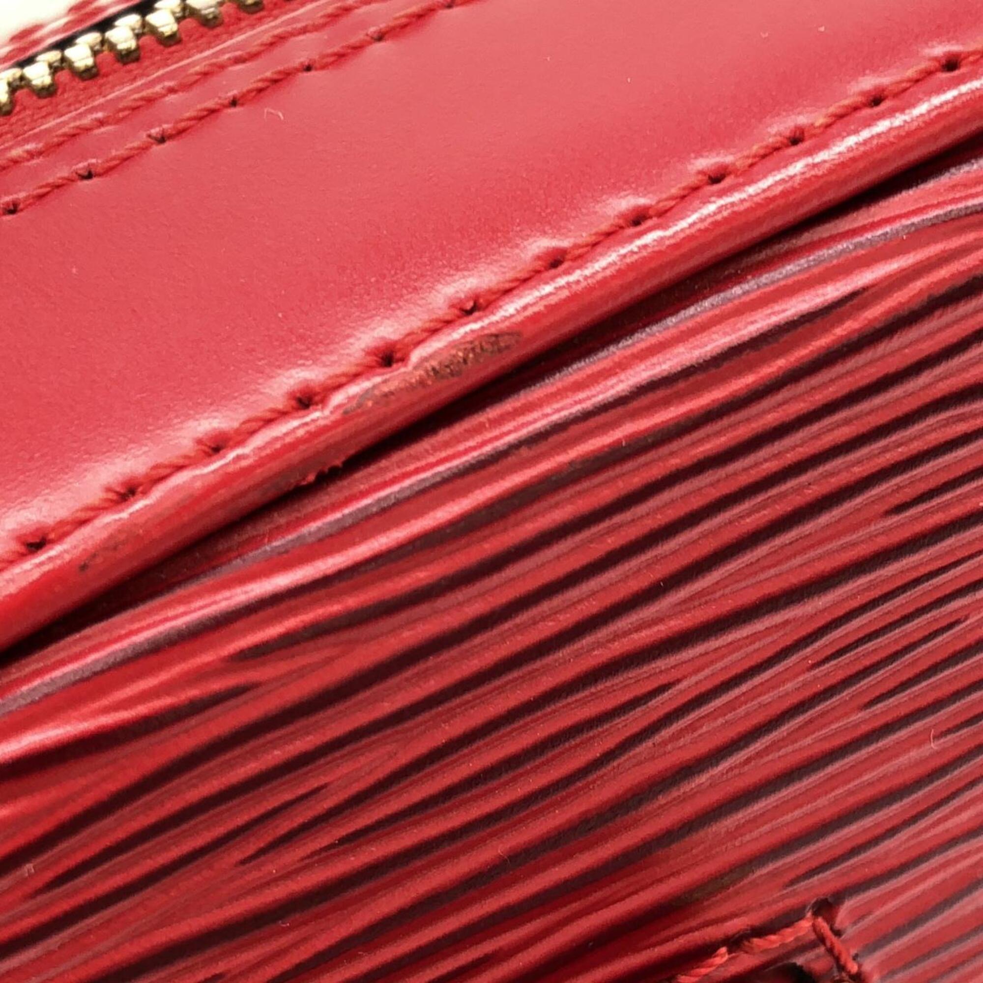 Louis Vuitton Red Color Leather Handbag (Pre-Owned)