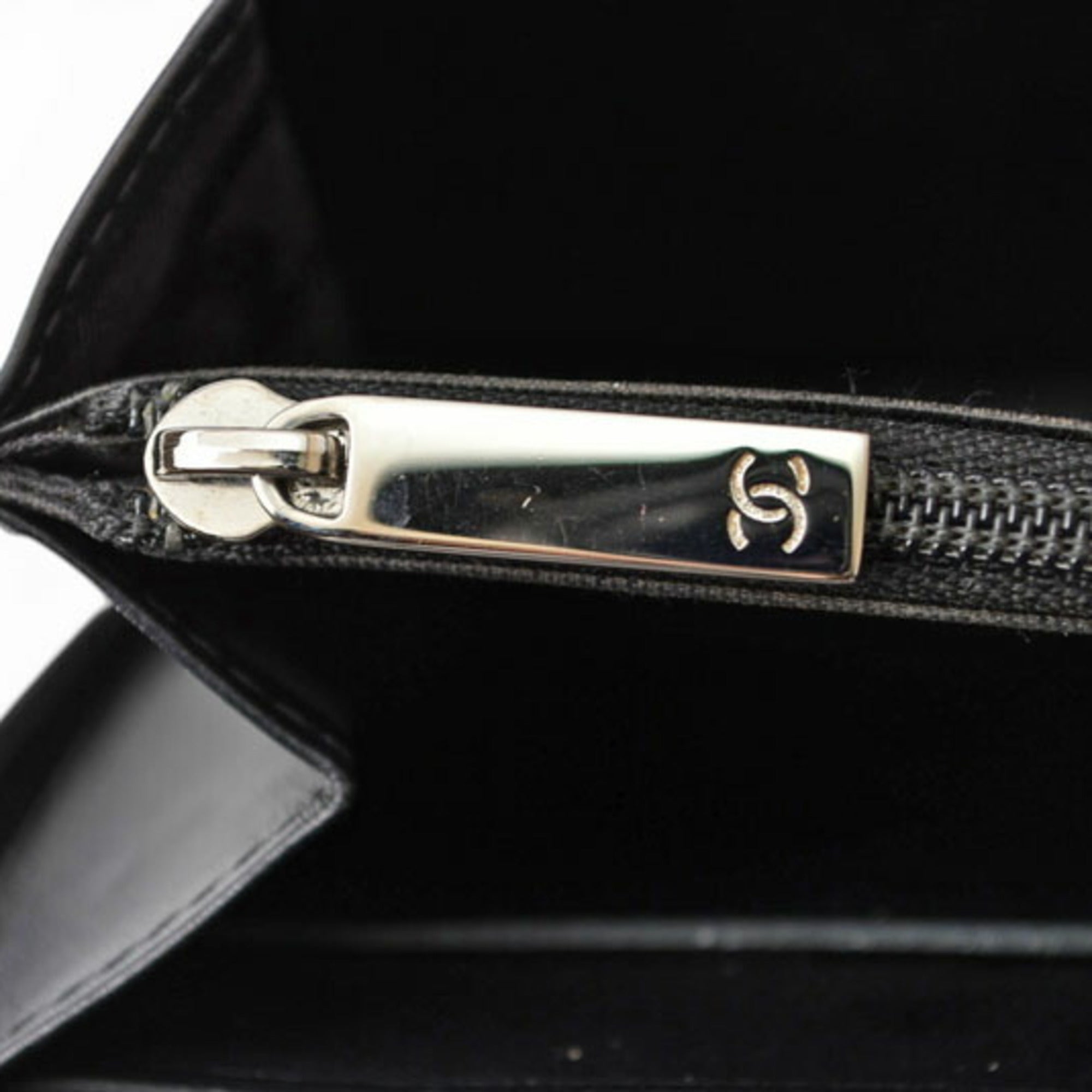 Chanel Black Cambon Ligne Long Wallet (Bi-Fold) (Pre-Owned)