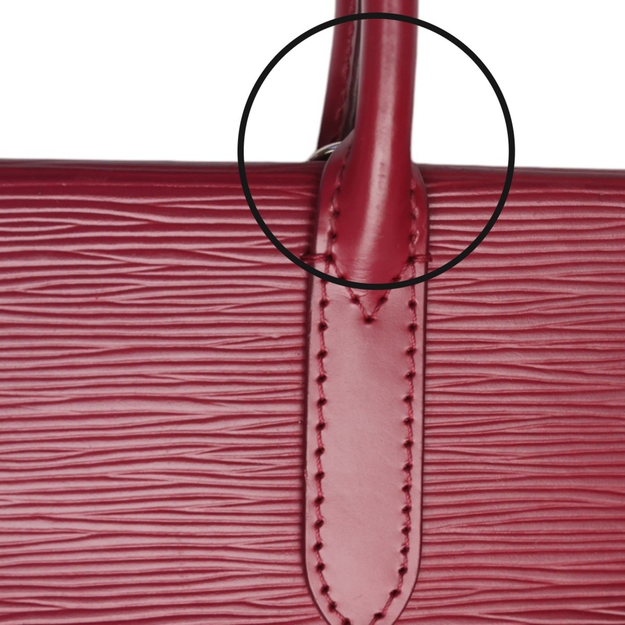 Louis Vuitton Fuchsia Galle Red Color Epi Leather Handbag Shoulder Bag (Pre-Owned)