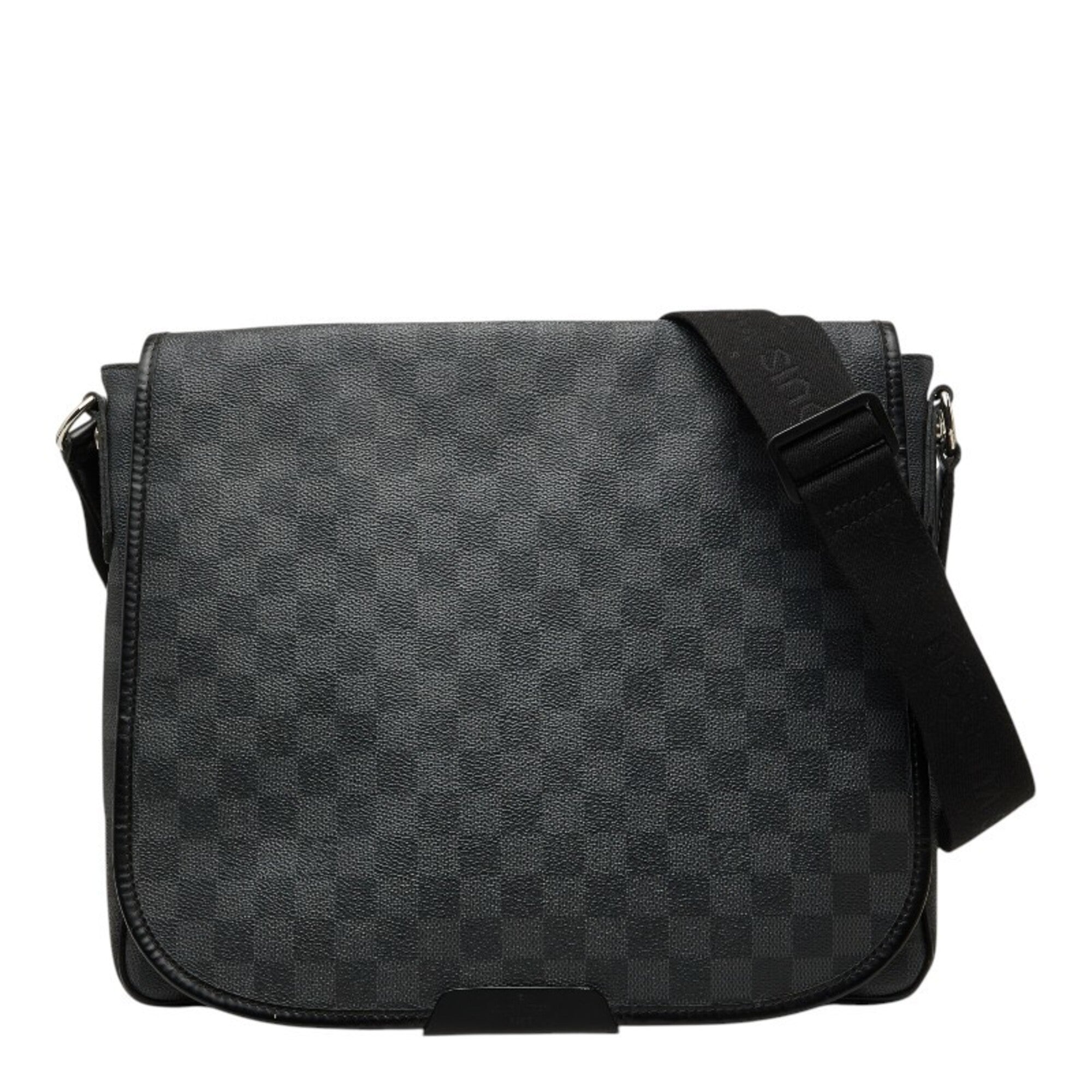 Louis Vuitton Black Pvc Leather Shoulder Bag (Pre-Owned)
