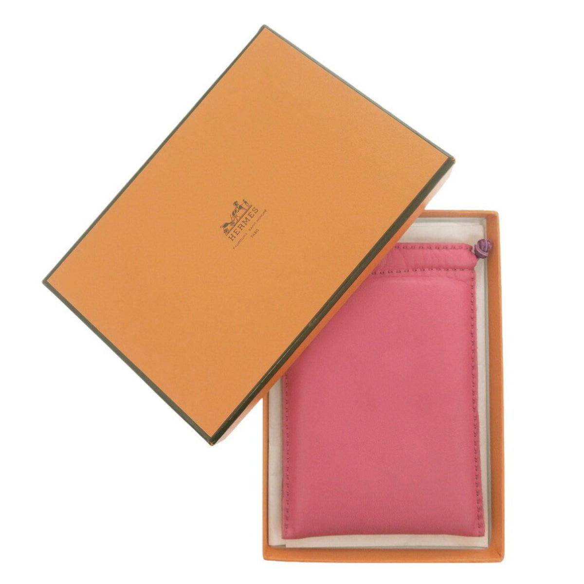 Hermes Pink Agneau Milo Pouch (Pre-Owned)