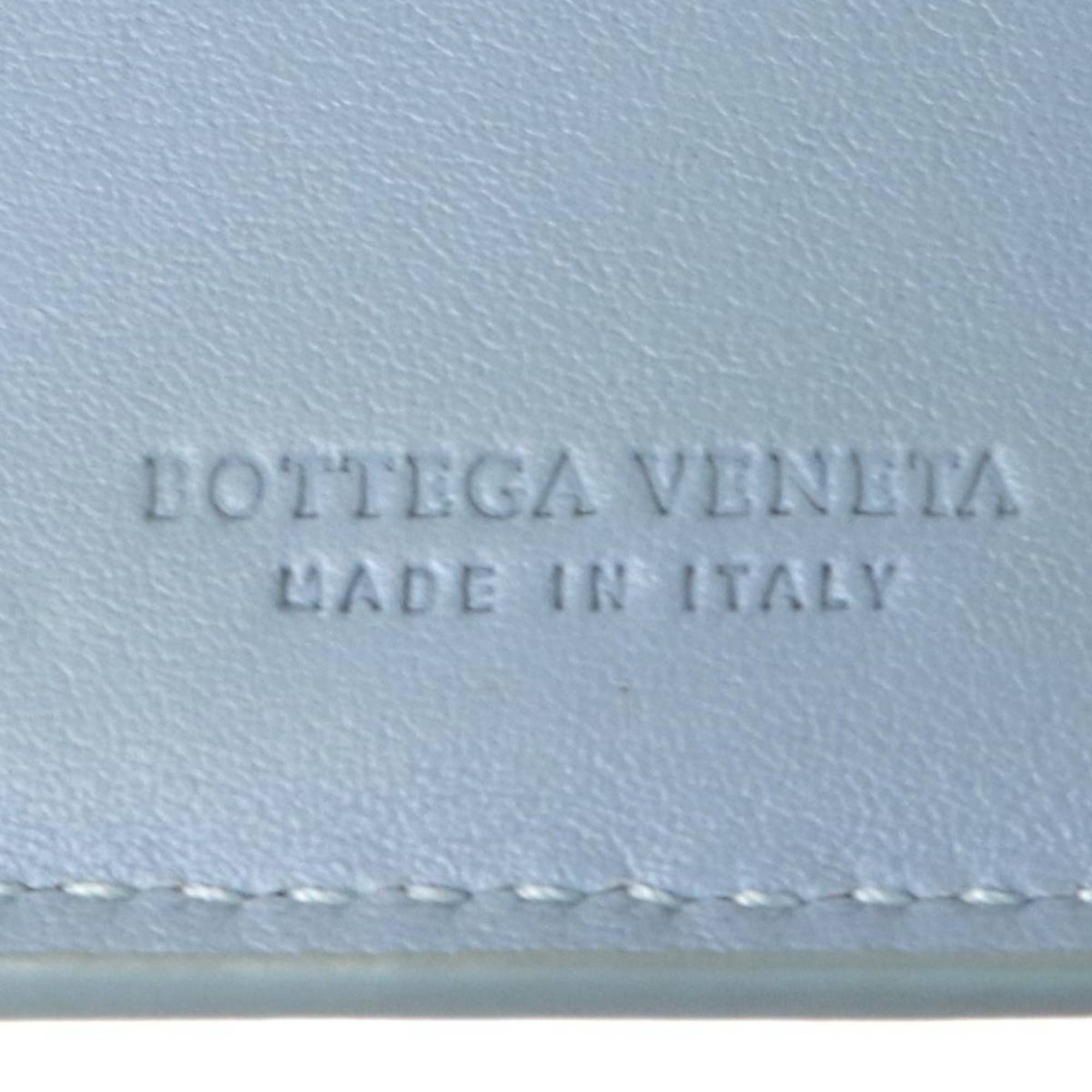 Bottega Veneta Intrecciato Light Blue Wallet (Bi-Fold) (Pre-Owned)
