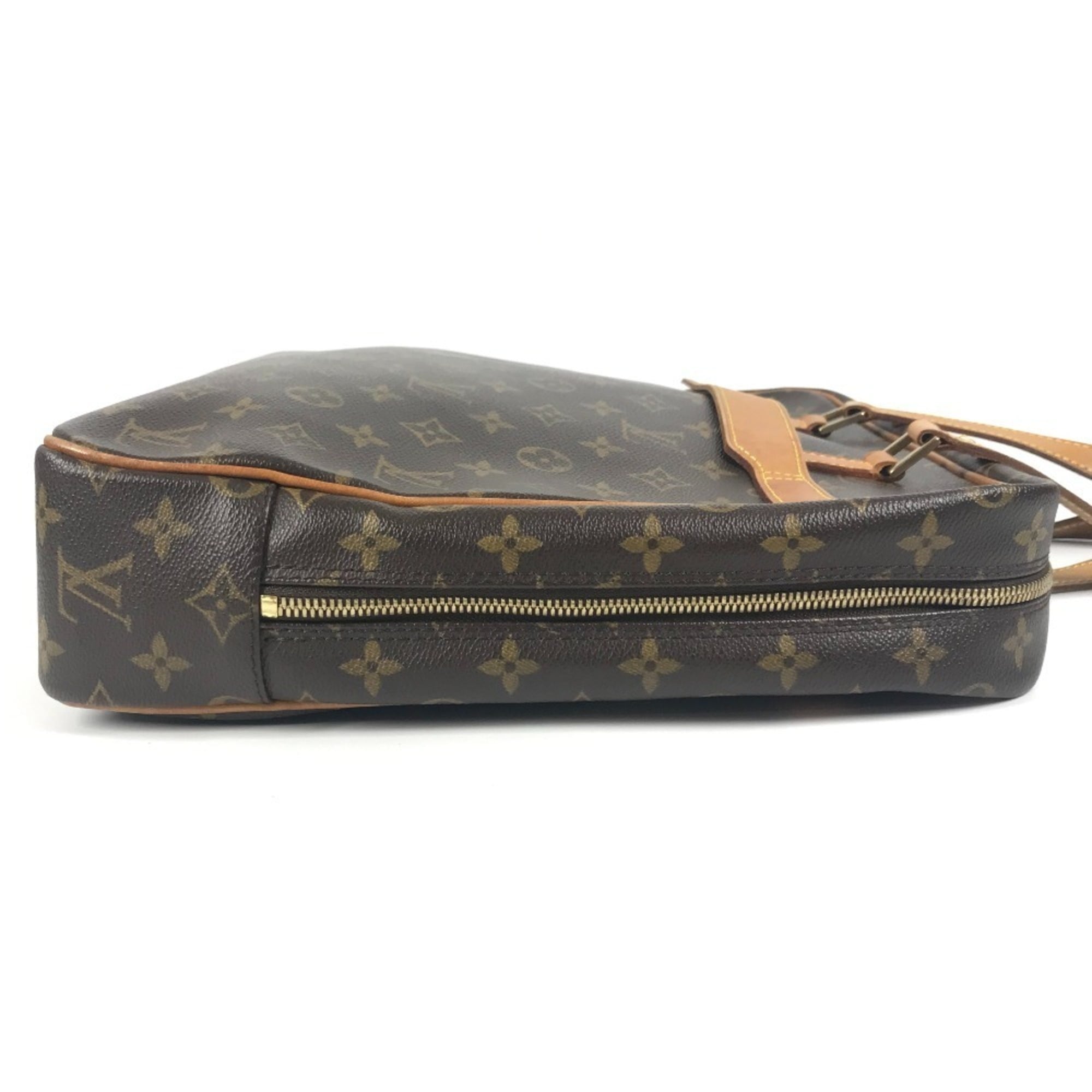 Louis Vuitton Brown Monogram Canvas Handbag Tote Bag (Pre-Owned)
