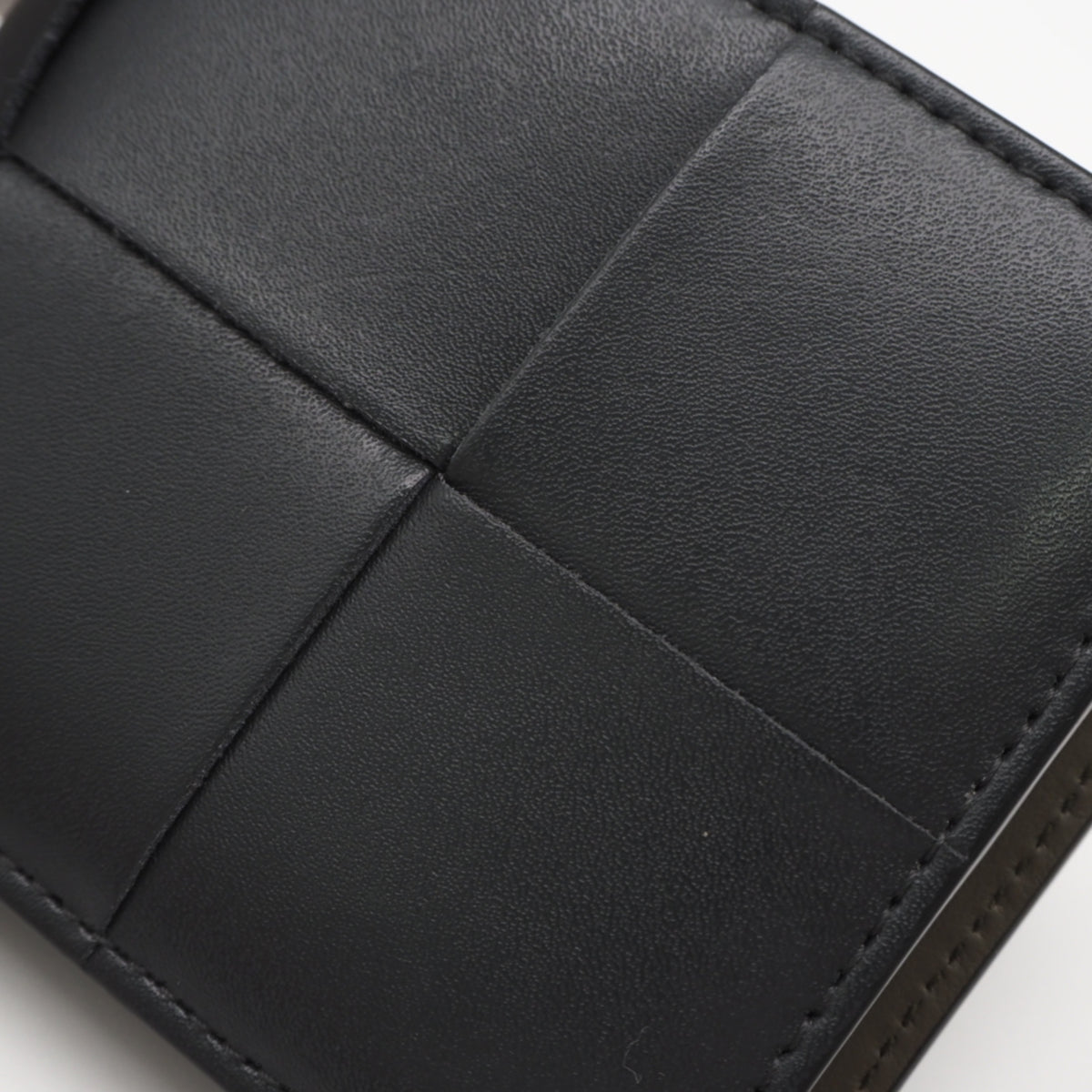 Bottega Veneta Gray Khaki Leather Wallet (Bi-Fold) (Pre-Owned)