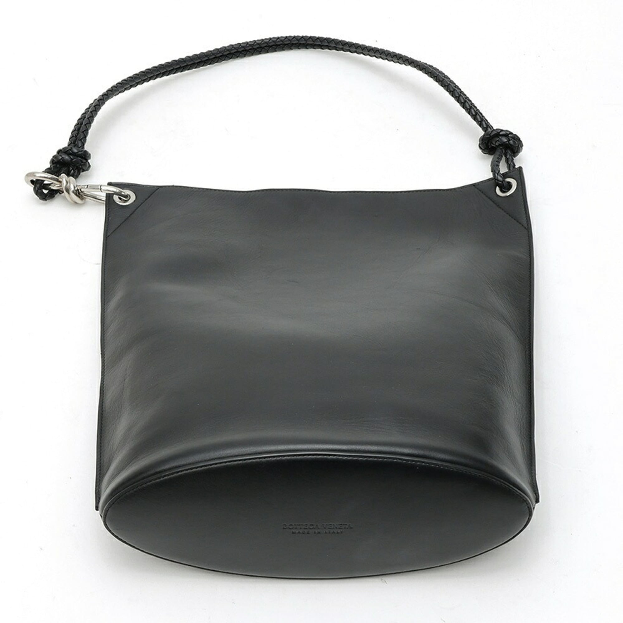 Bottega Veneta Black Leather Shoulder Bag (Pre-Owned)