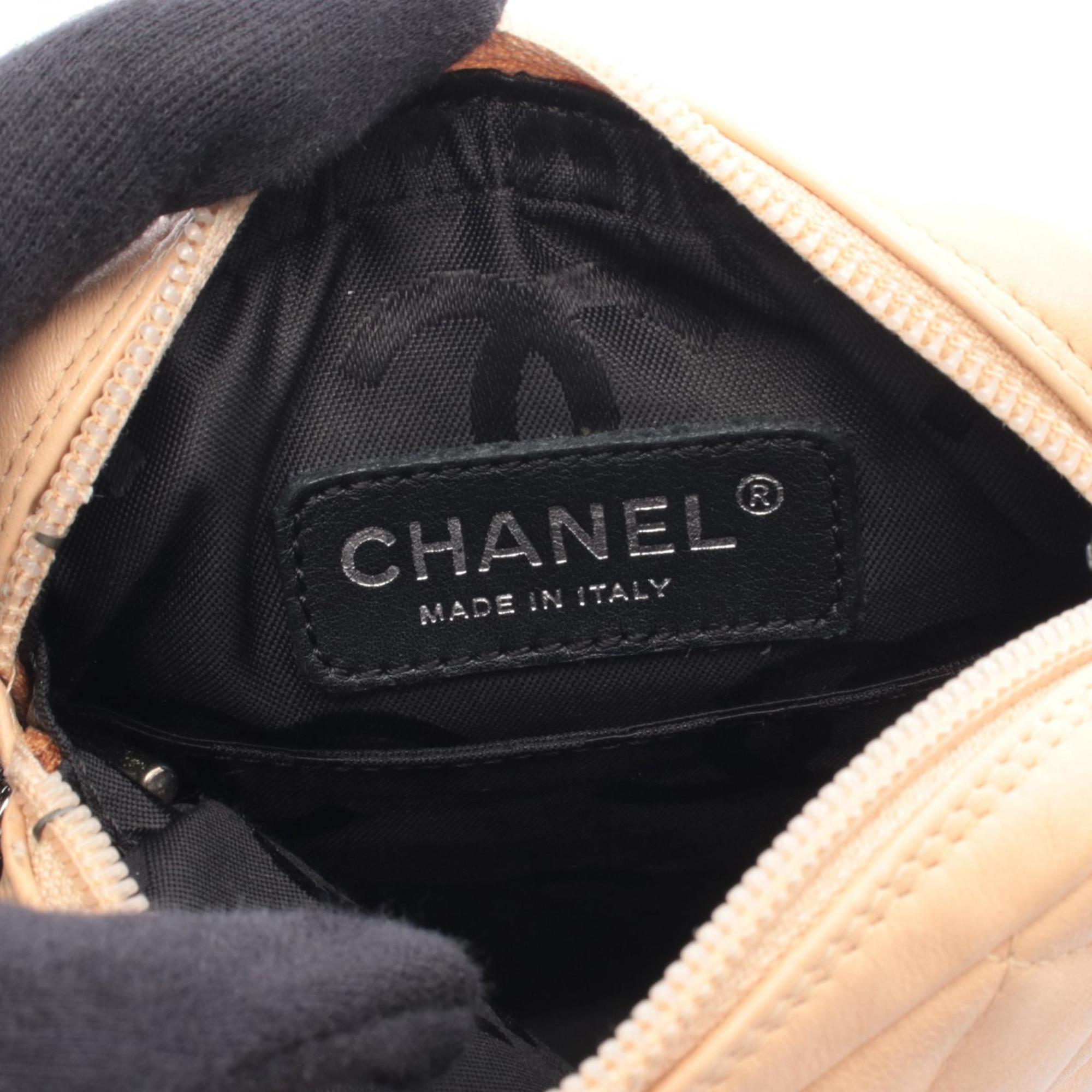 Chanel Beige Black Cambon Ligne Shoulder Bag (Pre-Owned)